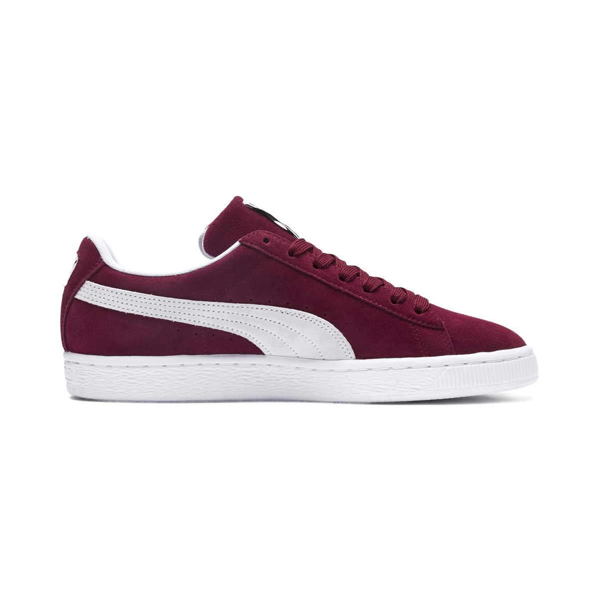 35263475NEBIMV3NEBIMV3|35263475|R045PUMA Suede Classic+ ERKEK GÜNLÜK AYAKKABI-BORDO-BEYAZ