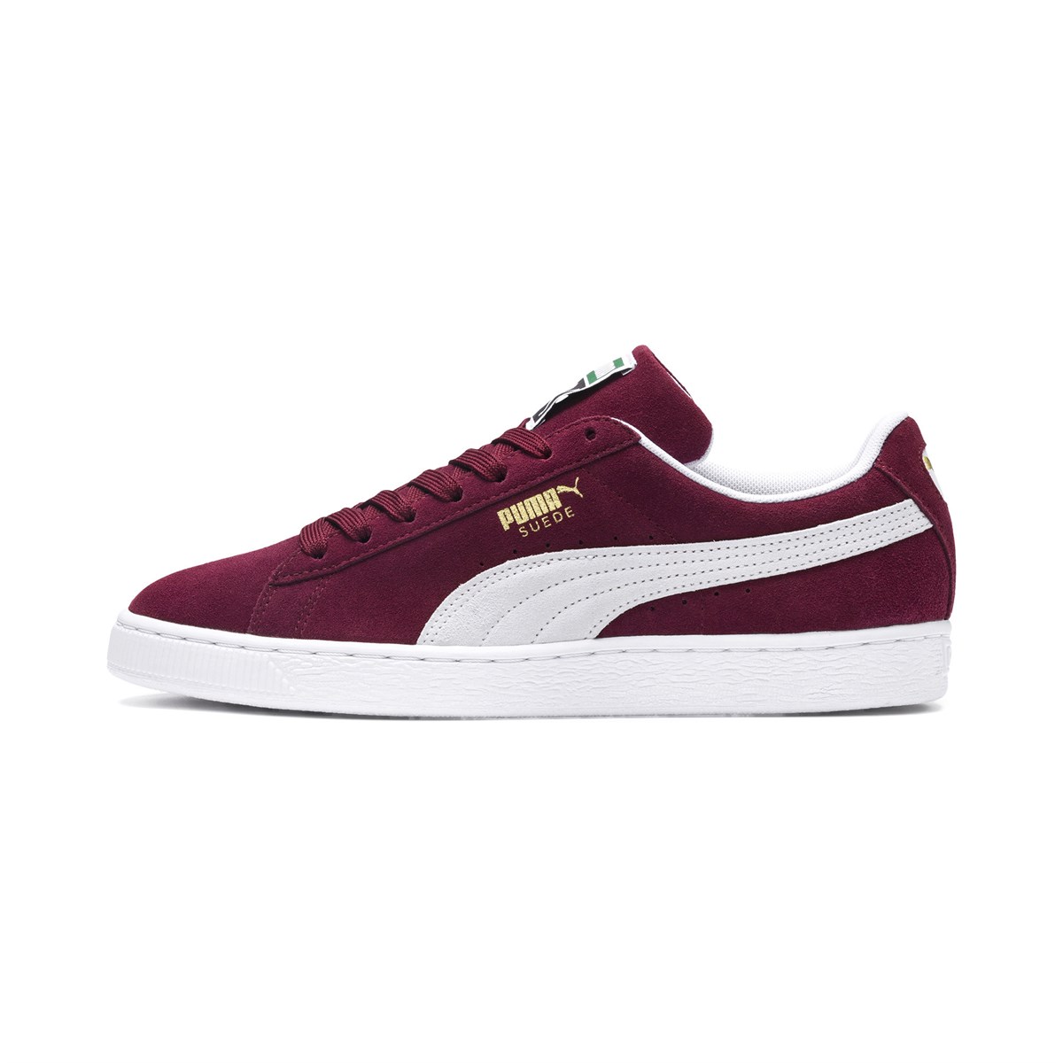35263475NEBIMV3NEBIMV3|35263475|R045PUMA Suede Classic+ ERKEK GÜNLÜK AYAKKABI-BORDO-BEYAZ