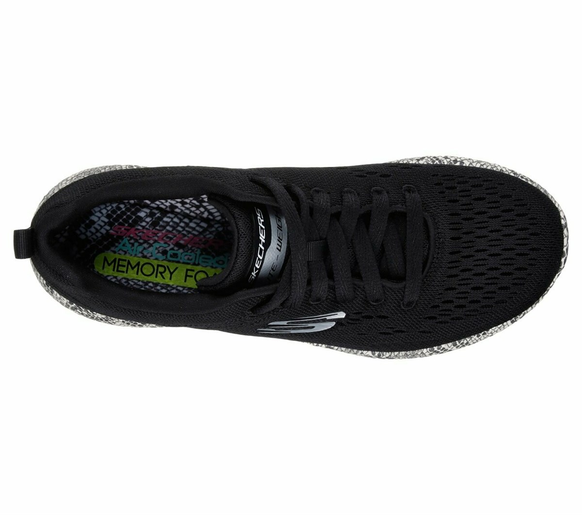 12737 BKWNEBIMV3NEBIMV3|12737 BKW|R021SKECHERS BURST KADIN AYAKKABI-SİYAH-BEYAZ