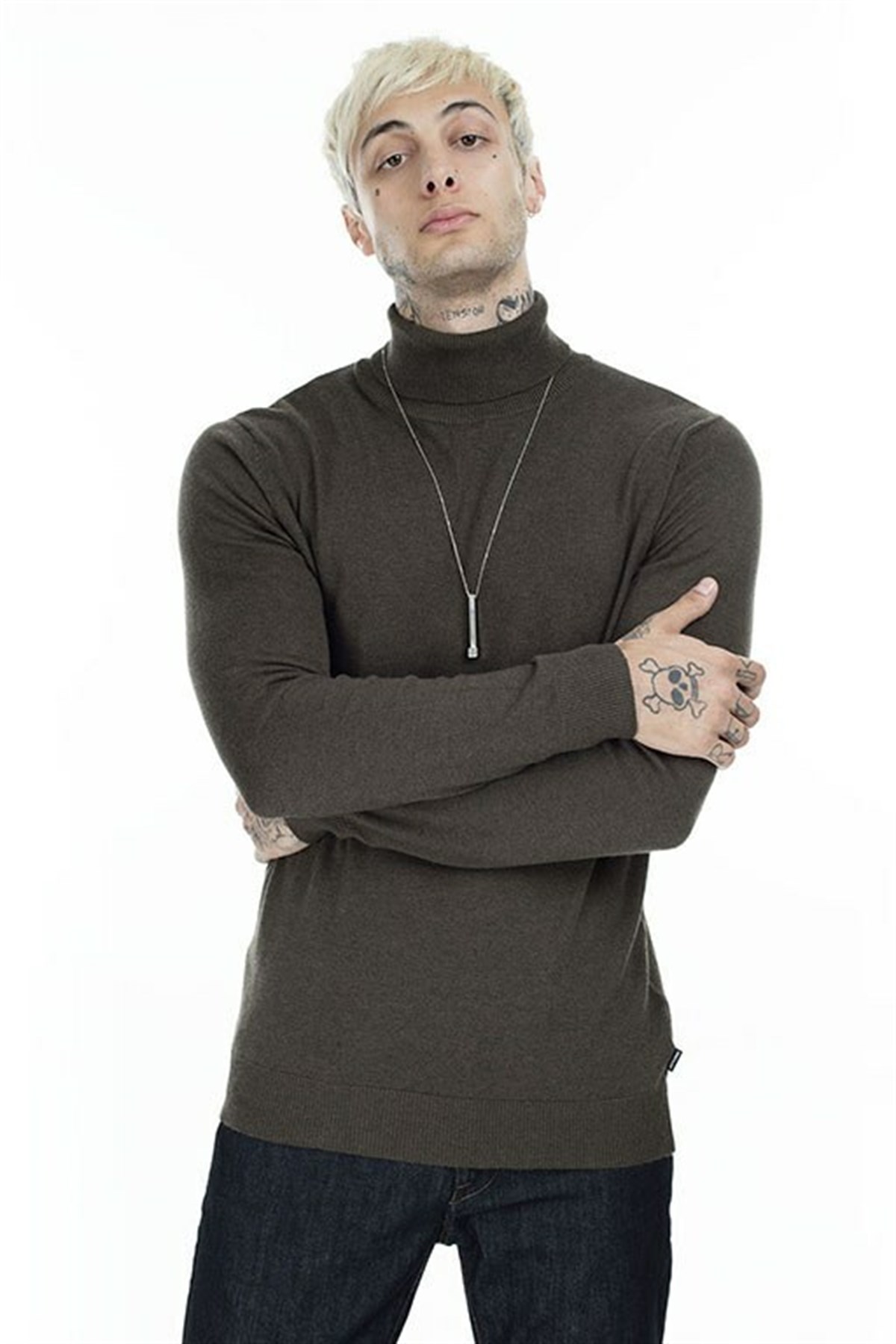 12157417Jack & Jones Jjeemil Knit Roll Neck Erkek Kazak - 12157417