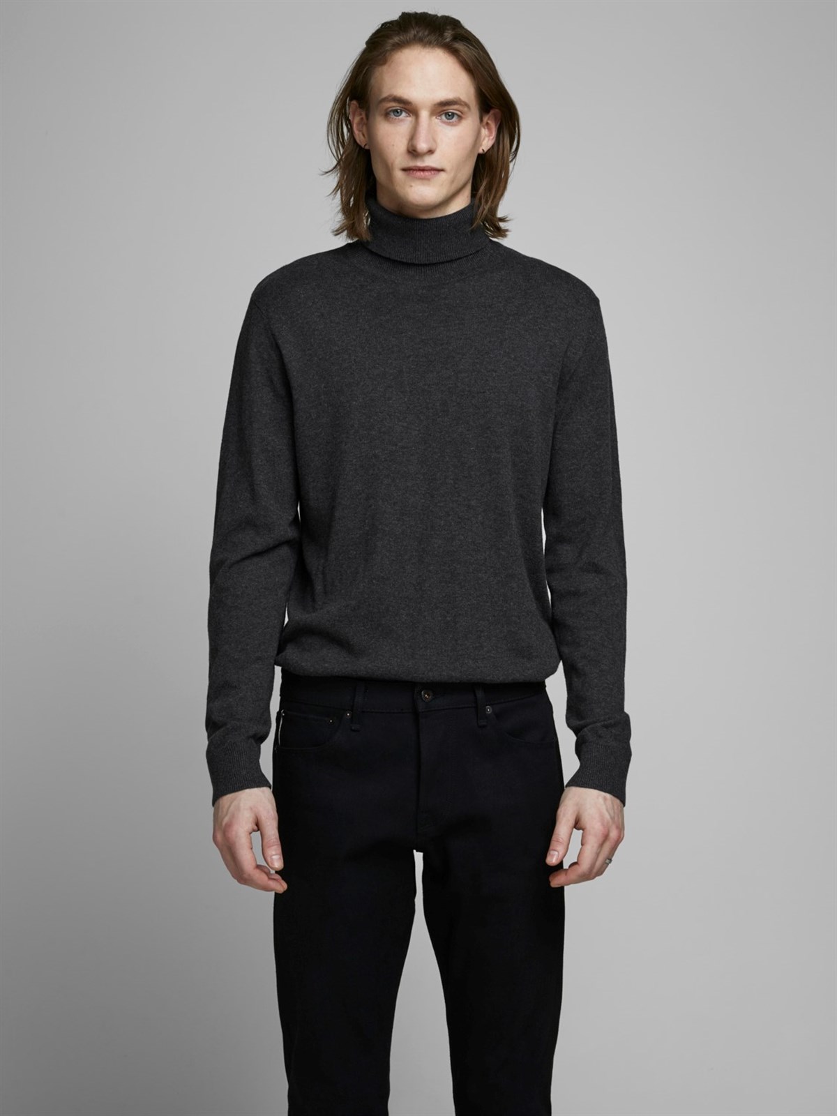 12157417Jack & Jones Jjeemil Knit Roll Neck Noos Erkek Kazak