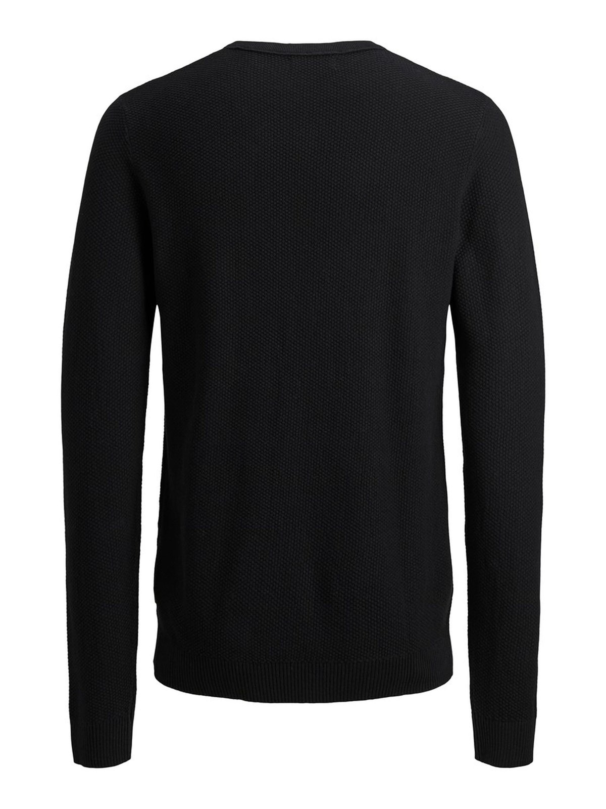 12137171NEBIMV3NEBIMV3|12137171|BlackJACK & JONES JJESTRUCTURE KNIT CREW NECK NOOS ERKEK KAZAK-Black Denim