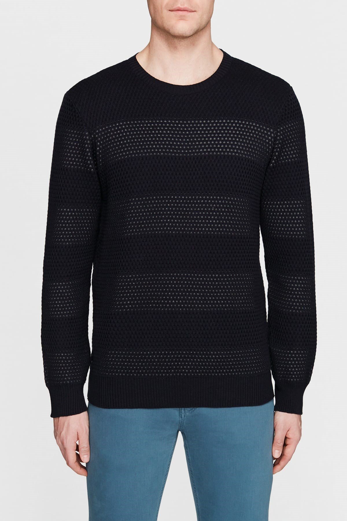 070568-28417NEBIMV3NEBIMV3|070568-28417|R000MAVİ STRIPED SWEATER total eclipse-STD