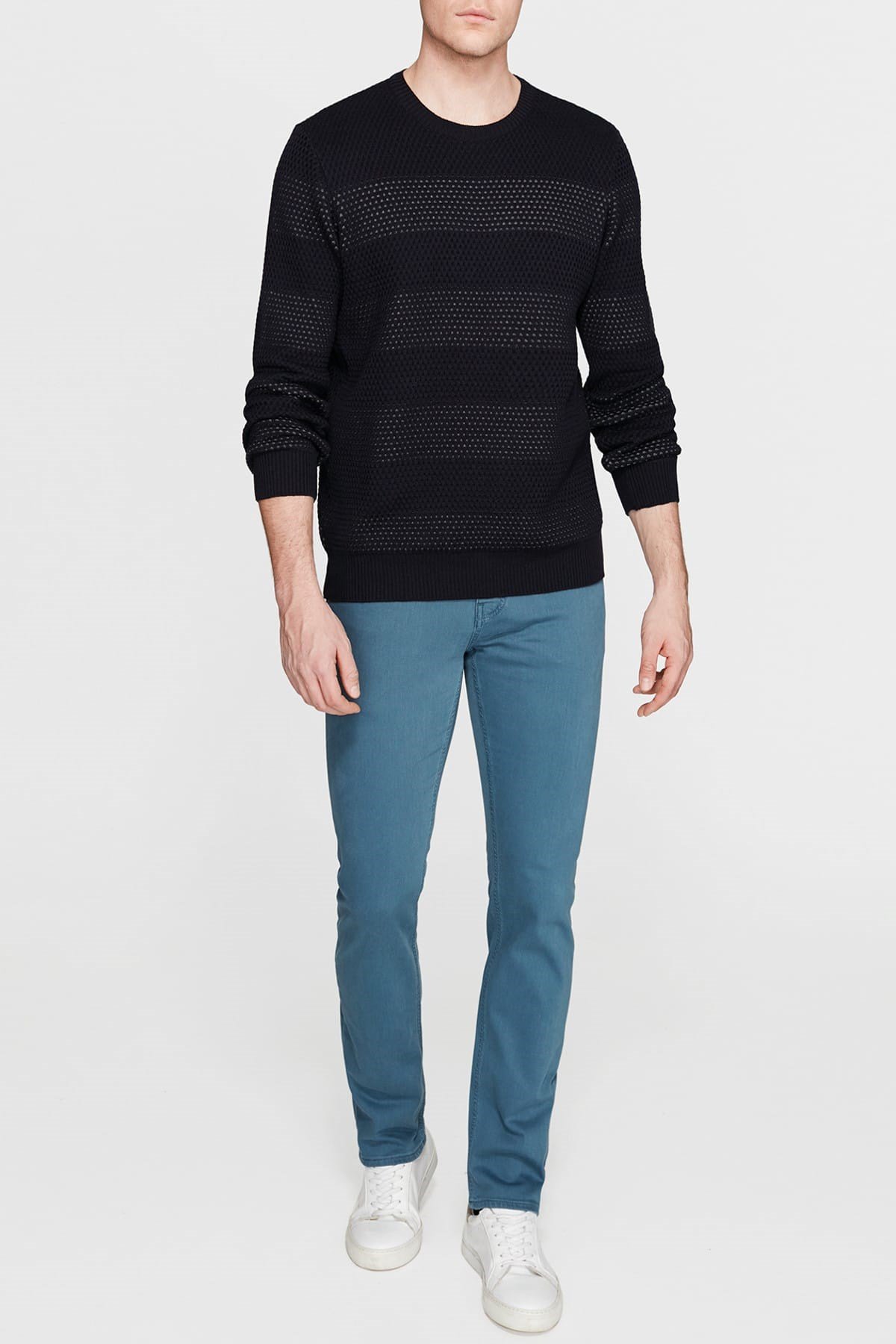 070568-28417NEBIMV3NEBIMV3|070568-28417|R000MAVİ STRIPED SWEATER total eclipse-STD
