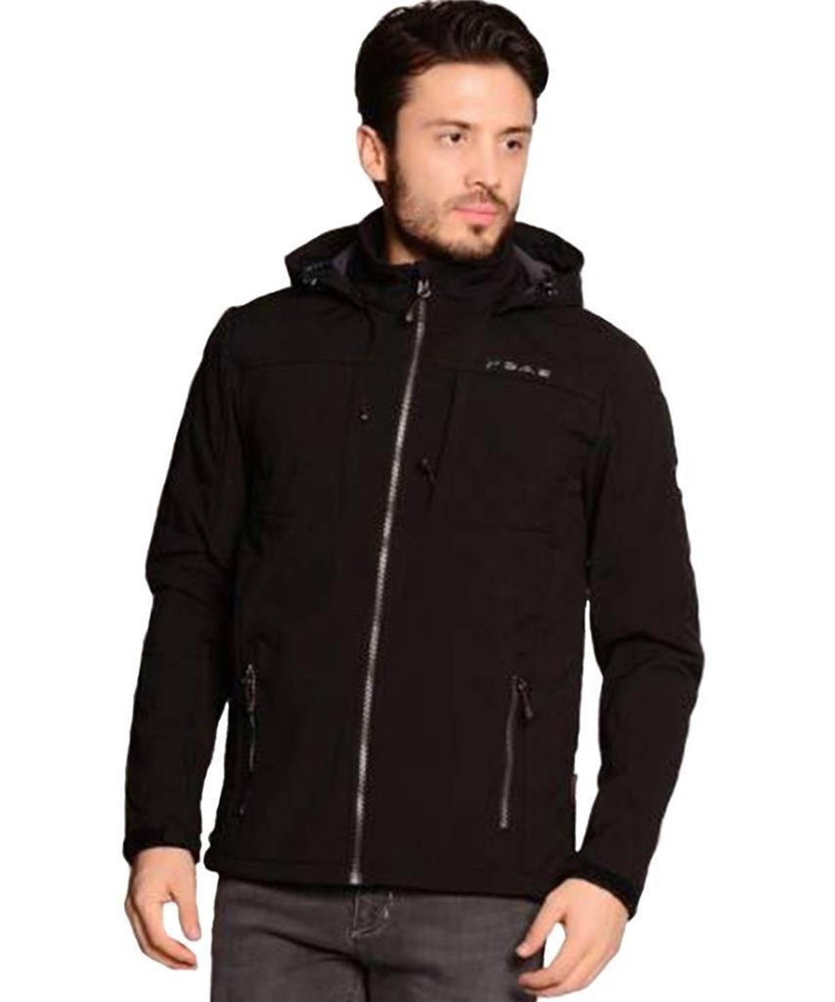 2ASW150220122AS Visir Erkek SoftShell Ceket-Siyah
