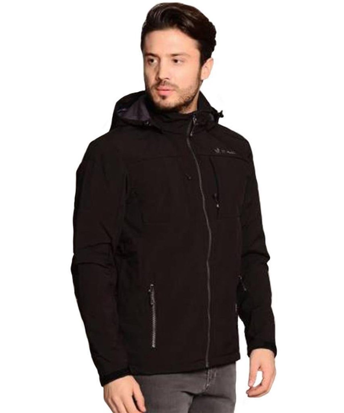2ASW150220122AS Visir Erkek SoftShell Ceket-Siyah