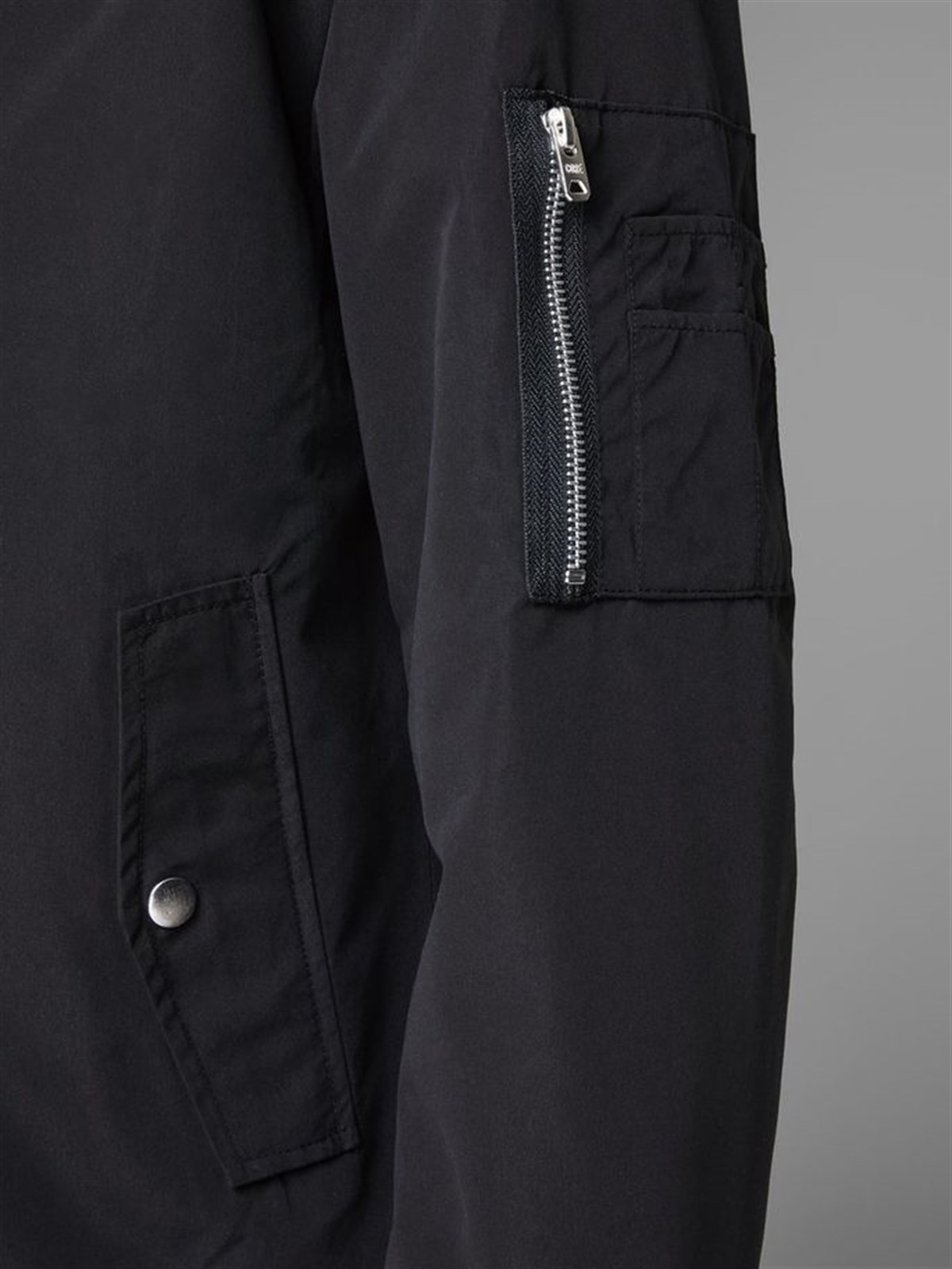 12147376NEBIMV3NEBIMV3|12147376|BlackJACK & JONES JJEDESERT BOMBER NOOS ERKEK MONT-Black