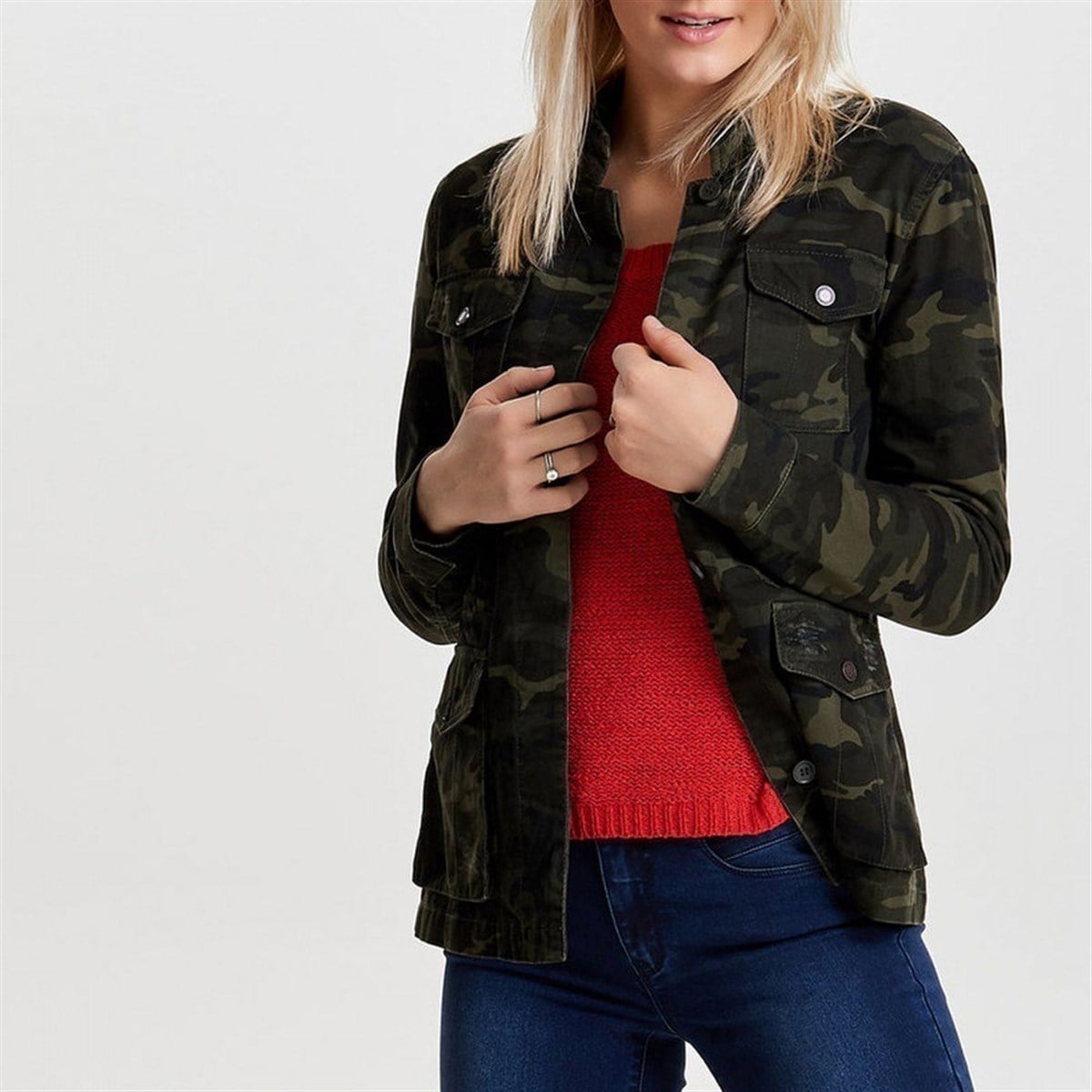 15144762NEBIMV3NEBIMV3|15144762|PeatONLY ONLBEA CAMO UTILITY JACKET CC OTW KADIN MONT-Peat