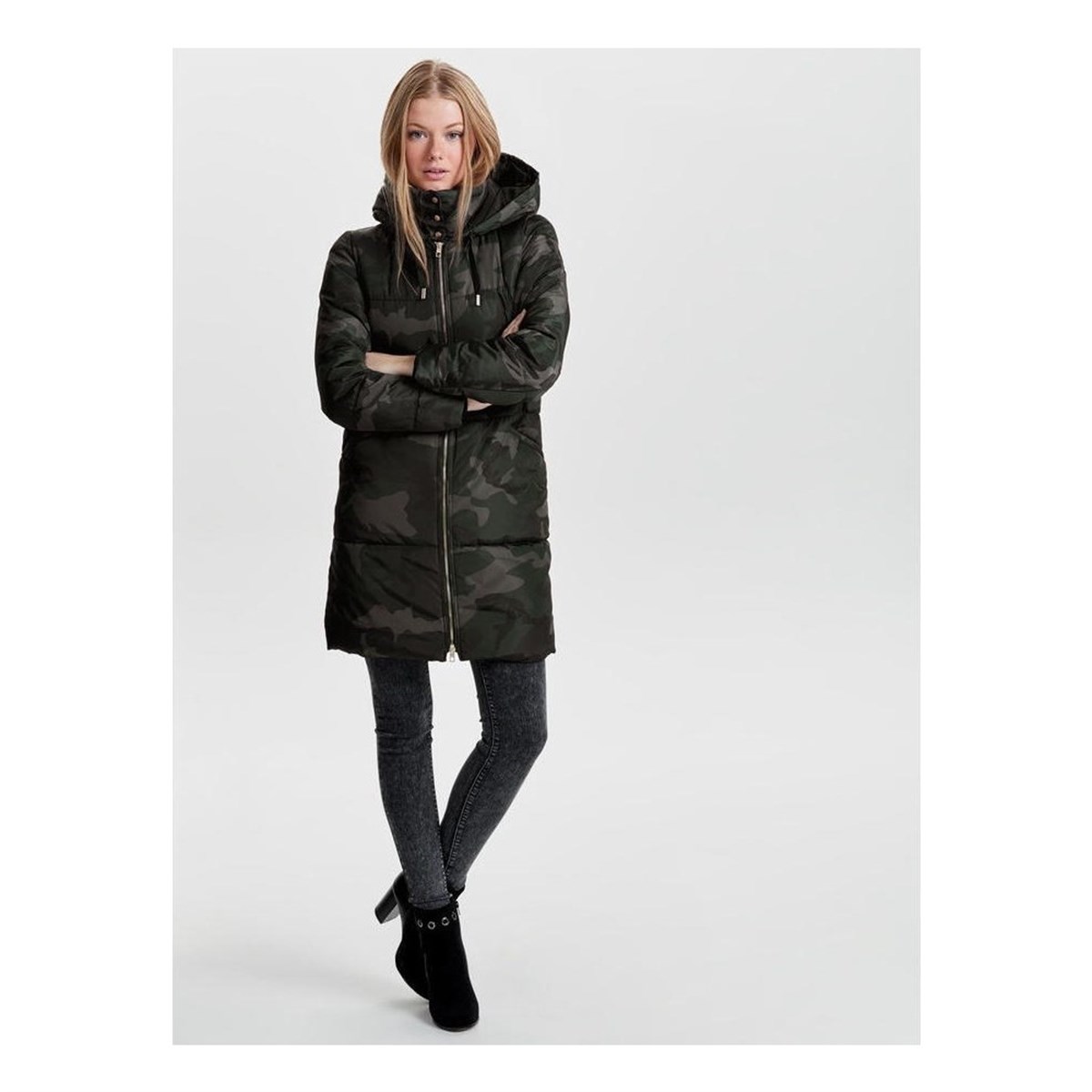15140793NEBIMV3NEBIMV3|15140793|MoonlessONLY onlEDINA LONG NYLON COAT OTW KADIN MONT-Moonless Night