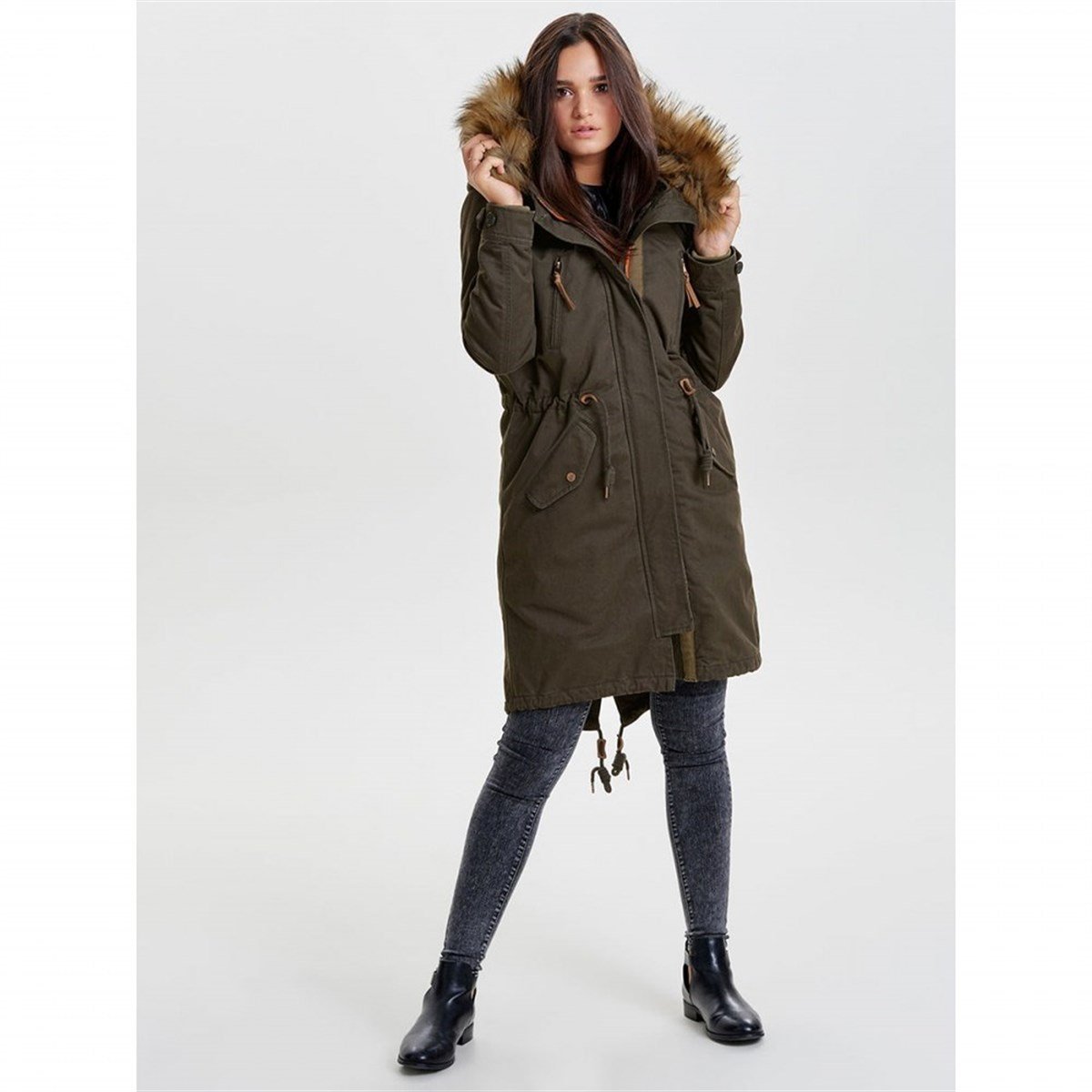 15139305NEBIMV3NEBIMV3|15139305|PeatONLY onlEMMA FUNCTIONAL 2-1 PARKA OTW KADIN MONT-Peat