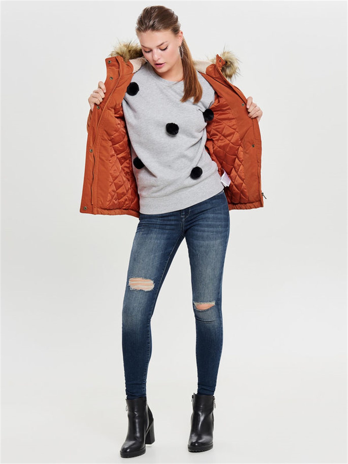 15158948NEBIMV3NEBIMV3|15158948|PicanteONLY ONLNEW LUCCA PARKA JACKET OTW KADIN MONT-Picante