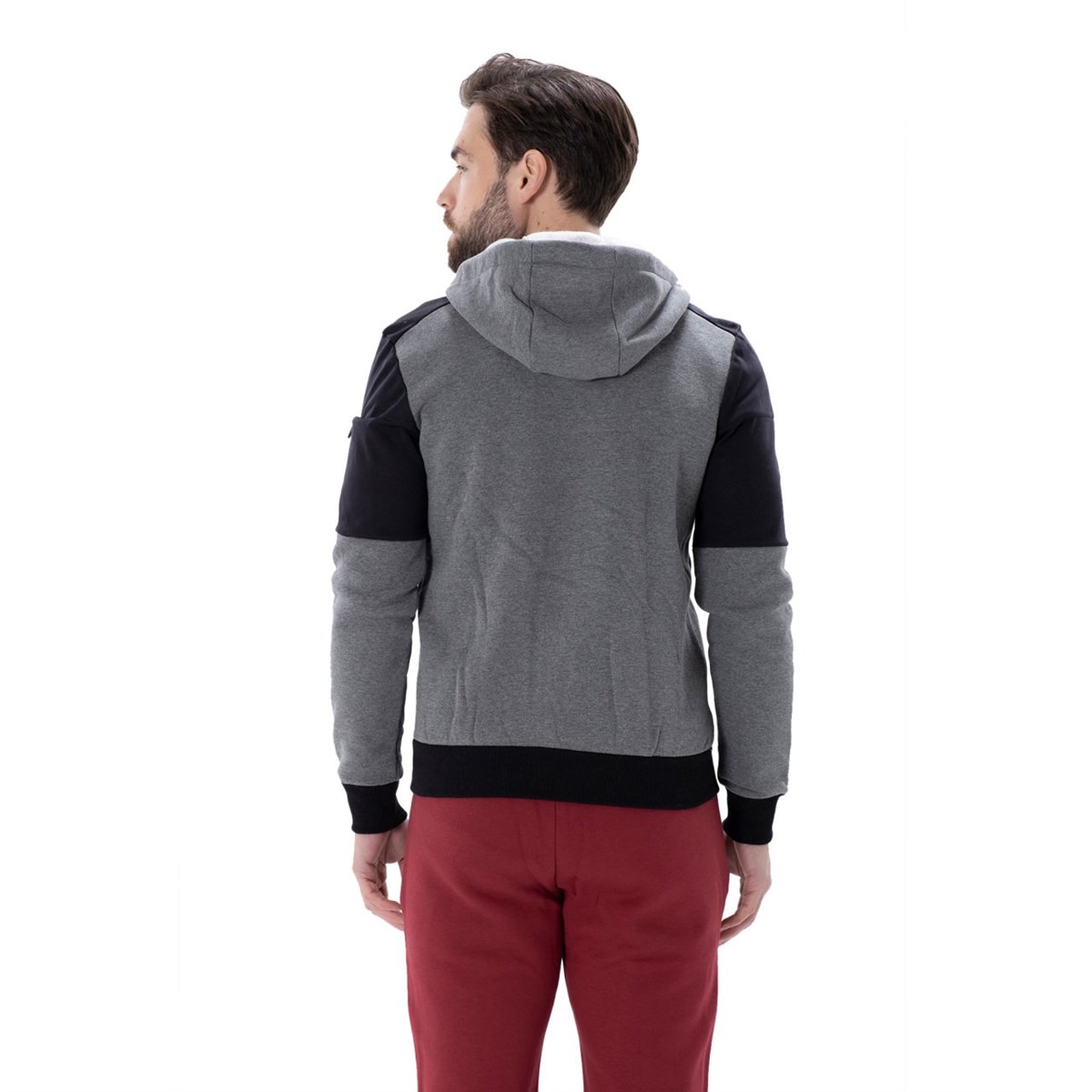 2012037-066EXUMA H SWEAT JACKET M-ANTRASİTMELANJ