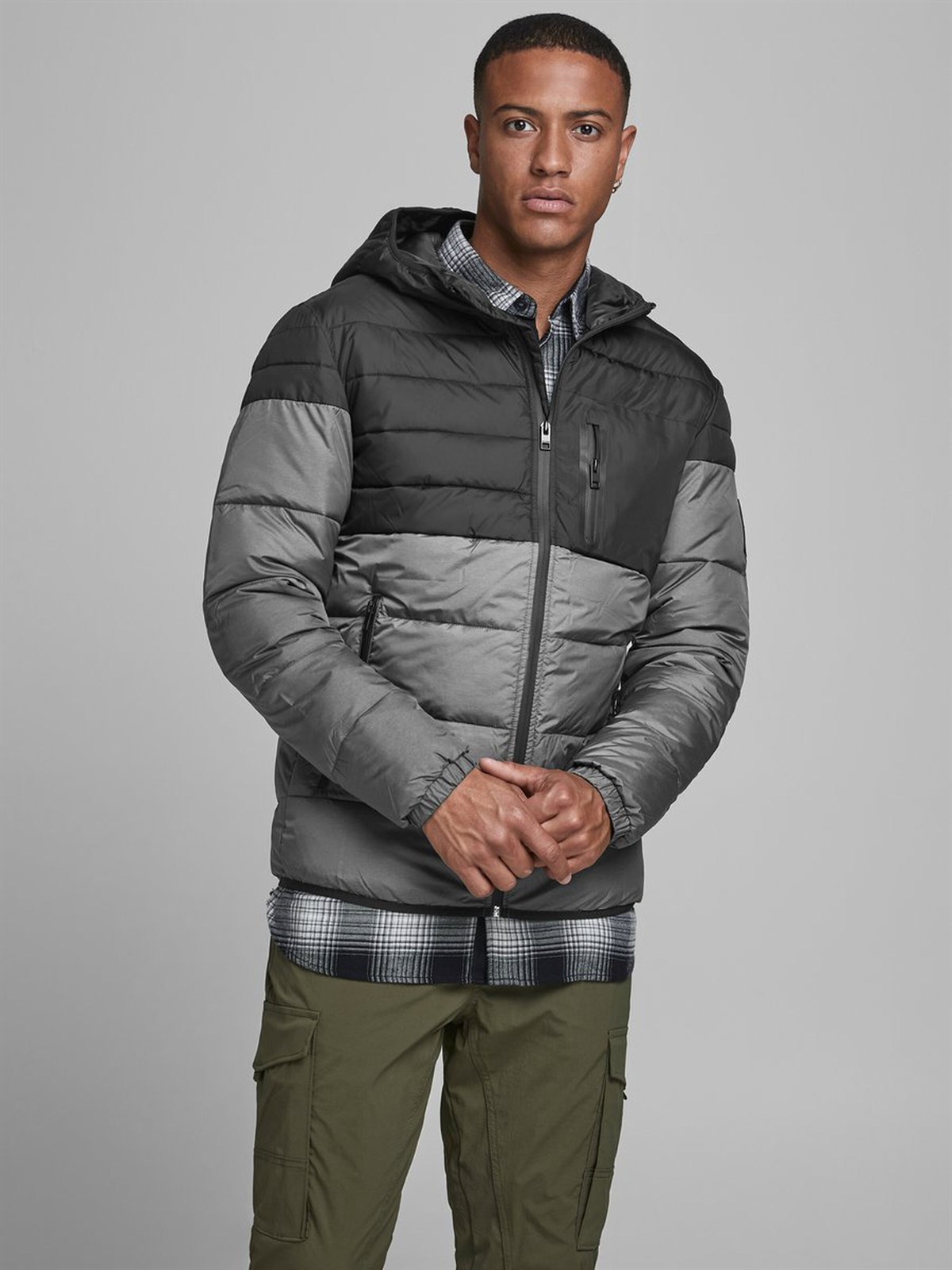 12175644Jack & Jones Jcooregon Padded Erkek Mont 12175644