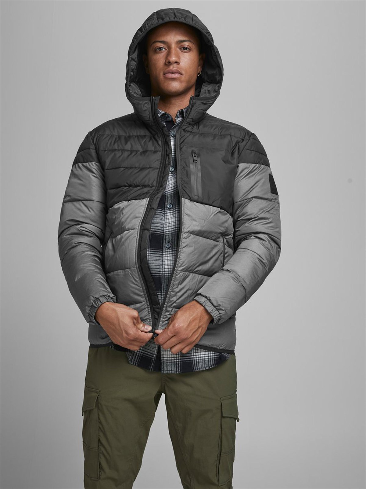 12175644Jack & Jones Jcooregon Padded Erkek Mont 12175644