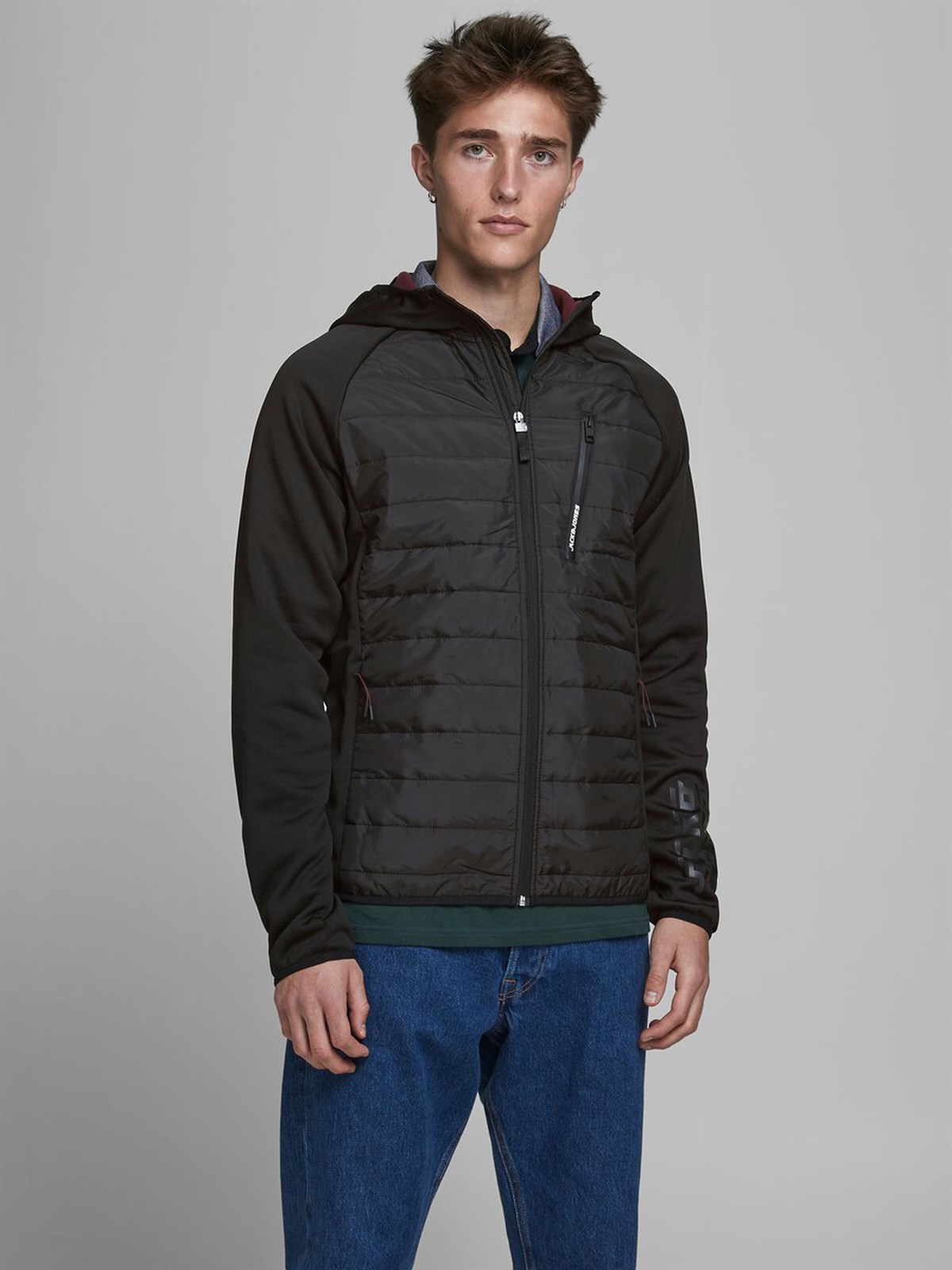 12175493Jack & Jones Jcotoby Twist Hybrid Erkek Mont 12175493