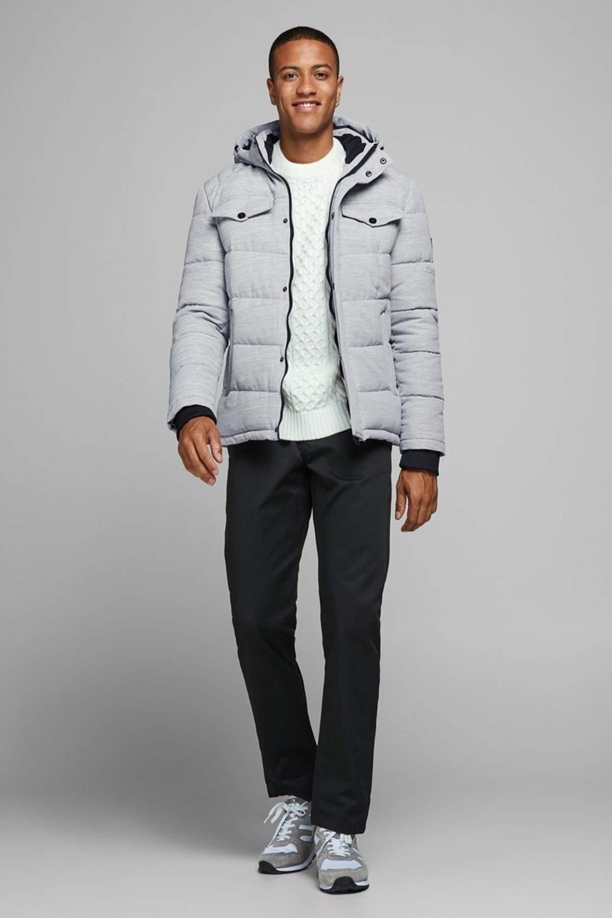 12173872Jack & Jones Jjregan Puffer Erkek Mont 12173872