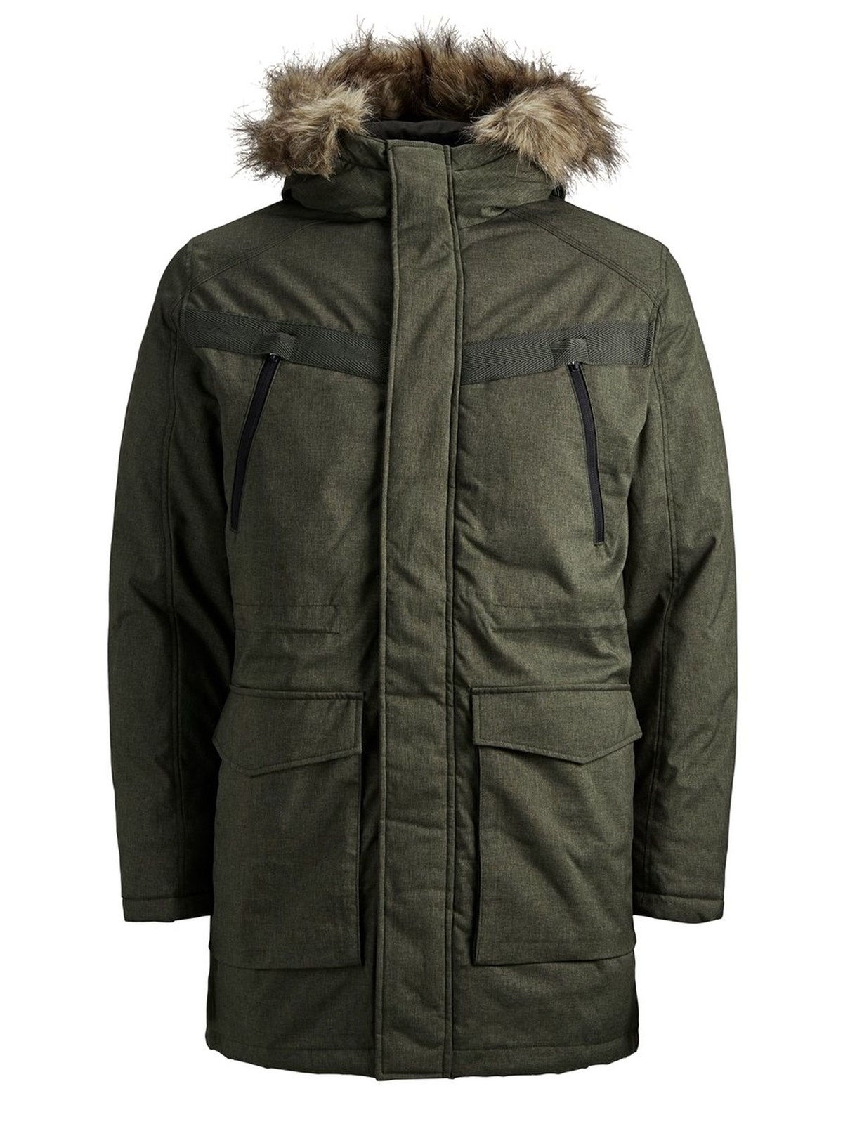 12138130NEBIMV3NEBIMV3|12138130|RosinJACK & JONES JCOEARTH PARKA ERKEK MONT-Rosin