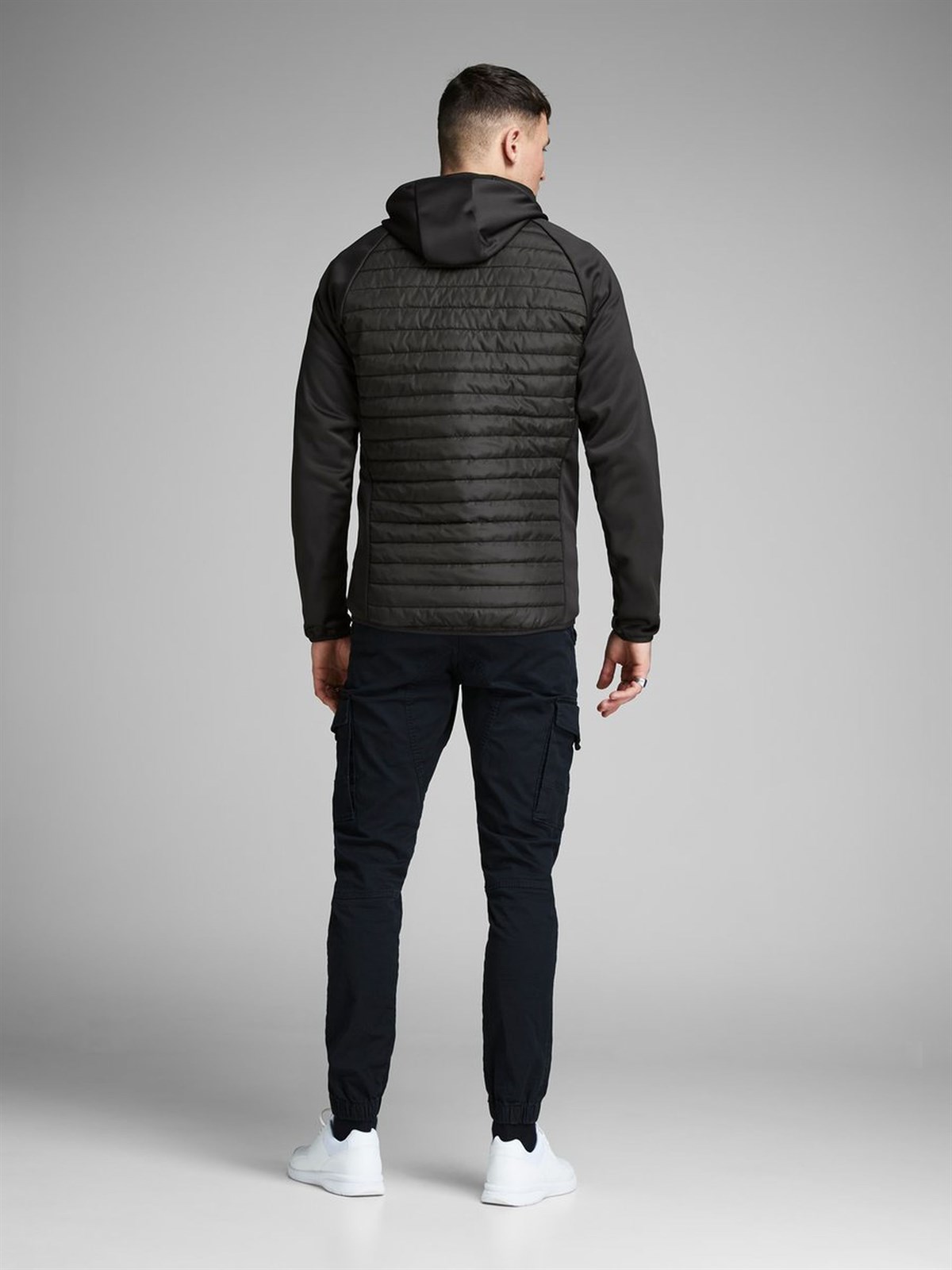 12110590NEBIMV3NEBIMV3|12110590|BlackJACK & JONES JCOMULTI QUILTED JACKET NOOS ERKEK MONT-Black Denim