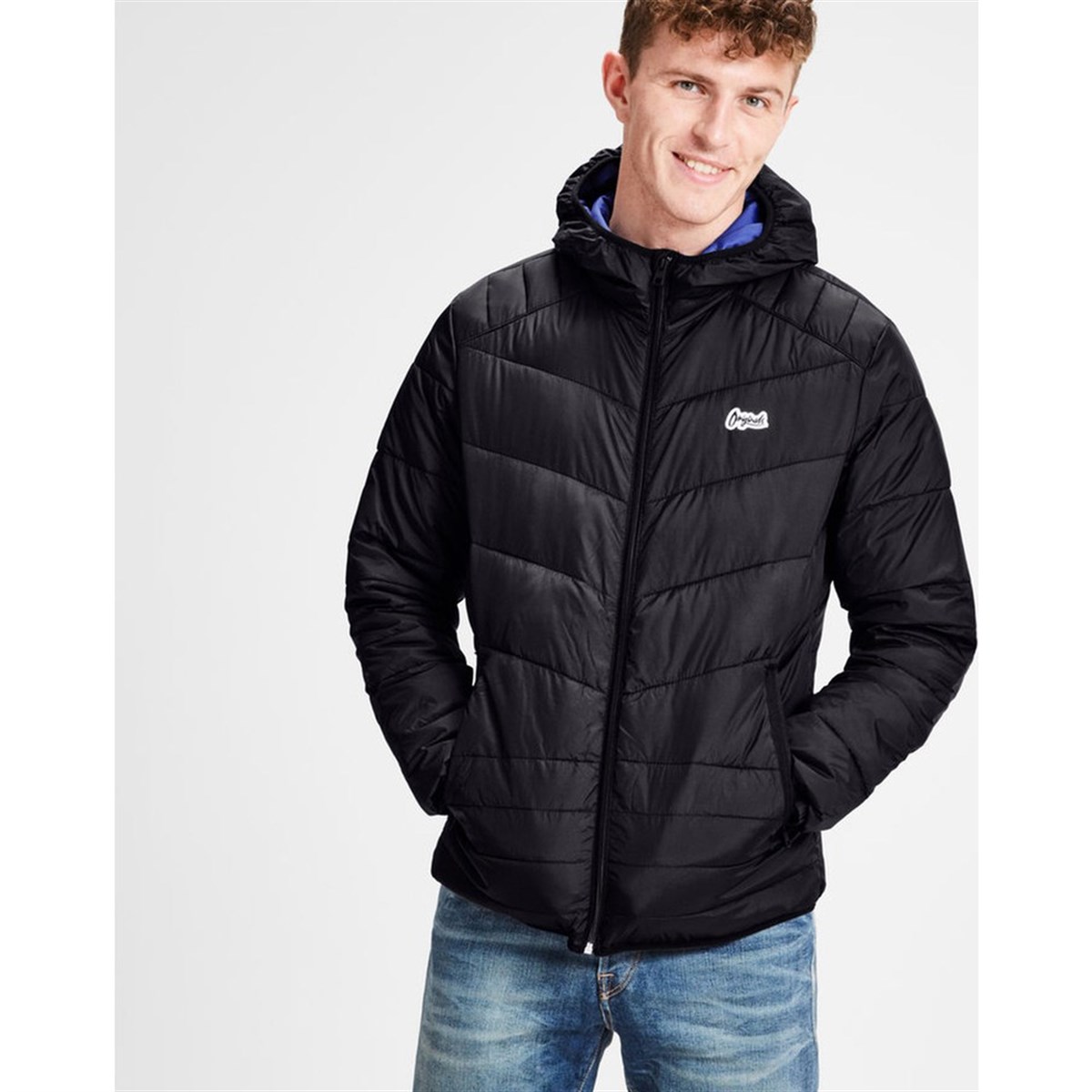 12138349NEBIMV3NEBIMV3|12138349|BlackJACK & JONES JORBEND LIGHT PUFFER ERKEK MONT-Black Denim