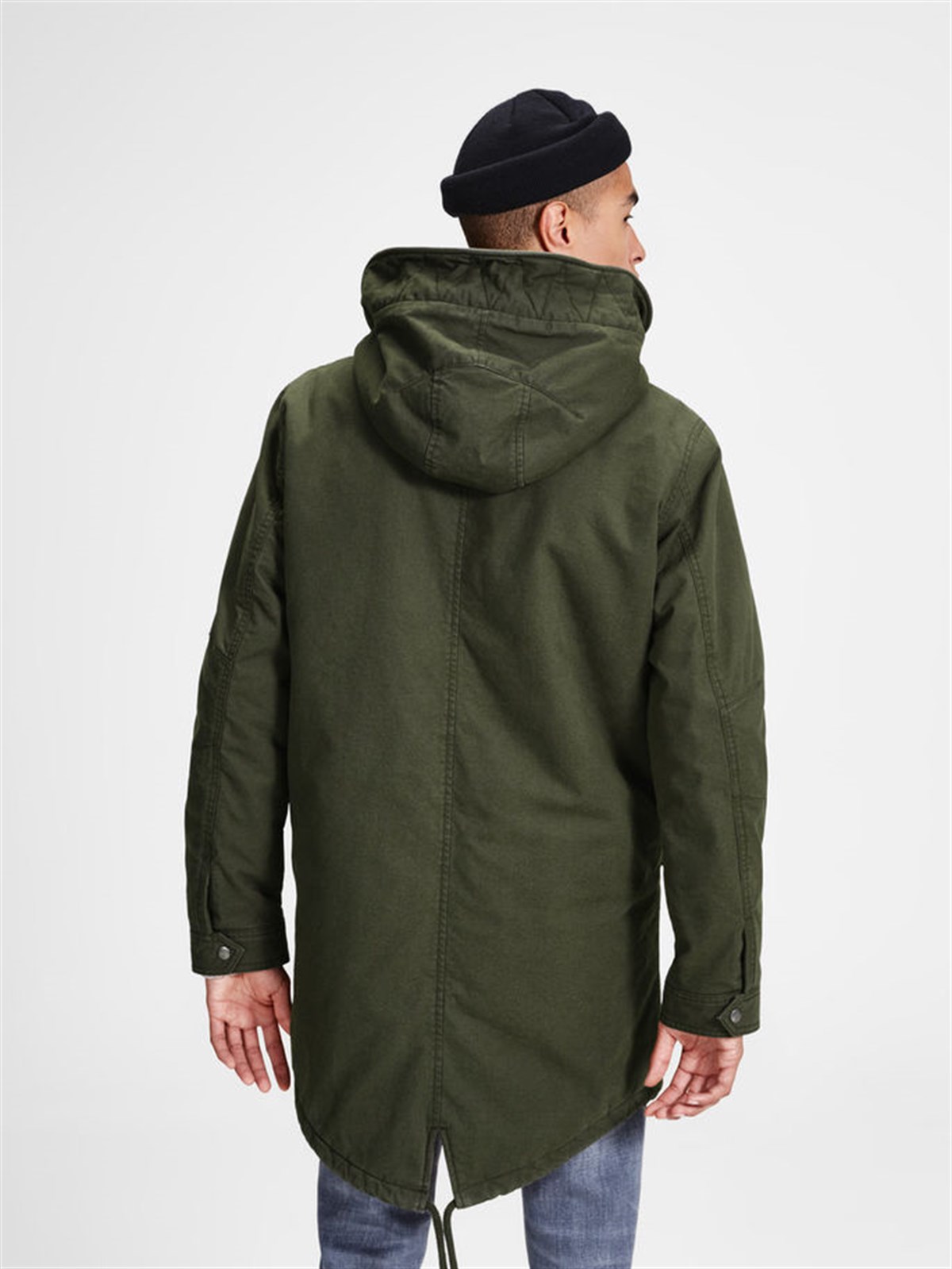 12122032NEBIMV3NEBIMV3|12122032|ForestJACK & JONES JORBENTO PARKA JACKET ERKEK MONT-Forest Night