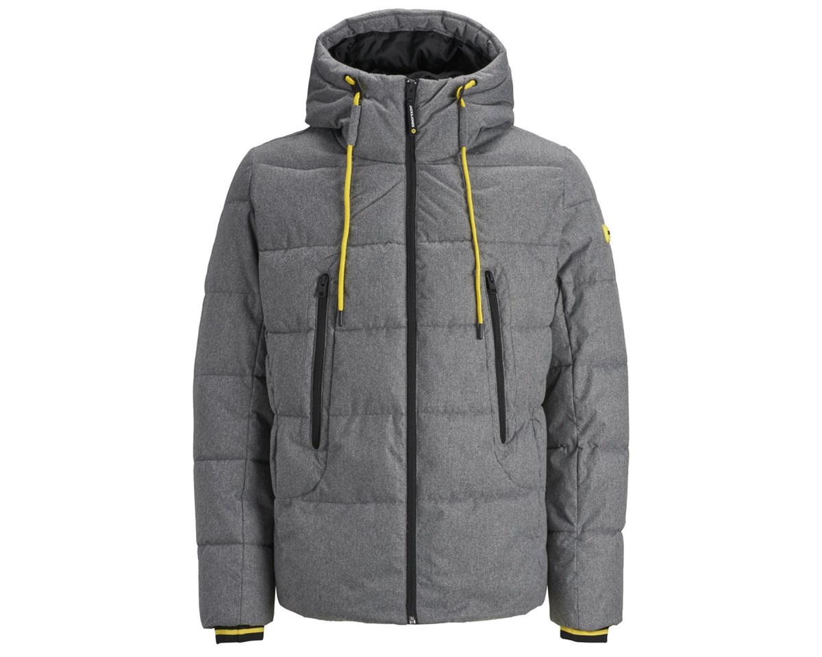 12157682NEBIMV3NEBIMV3|12157682|GMelJACK&JONES JCOFRED PUFFER ERKEK MONT - 12157682-Grey Melange