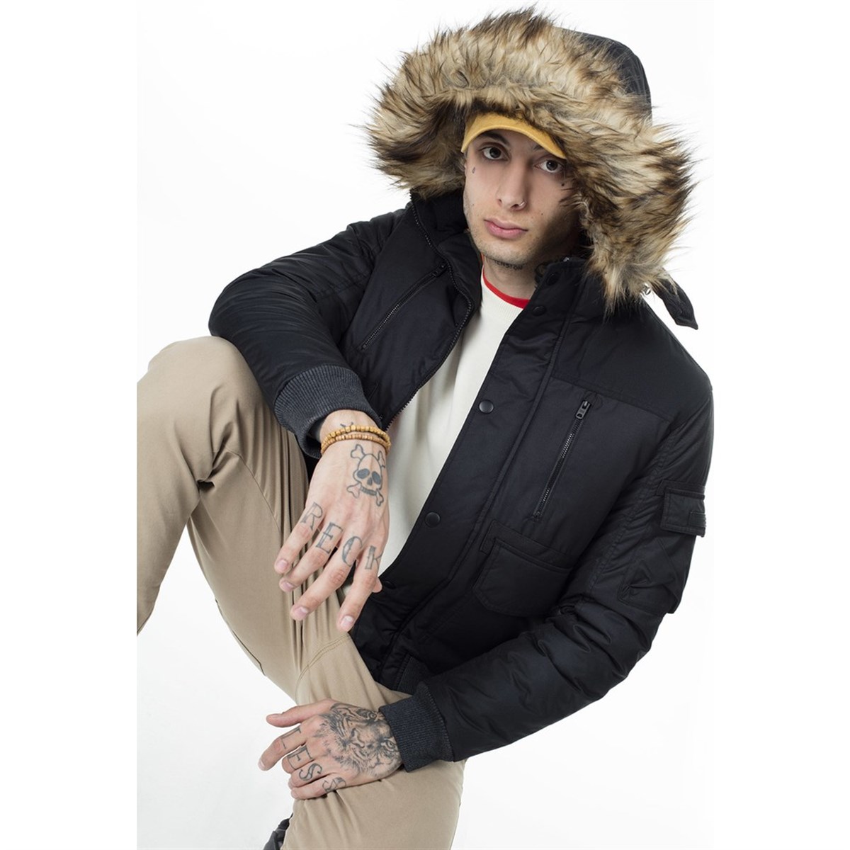 12156094NEBIMV3NEBIMV3|12156094|10011JACK&JONES JCOGLOBE BOMBER ERKEK MONT-Black