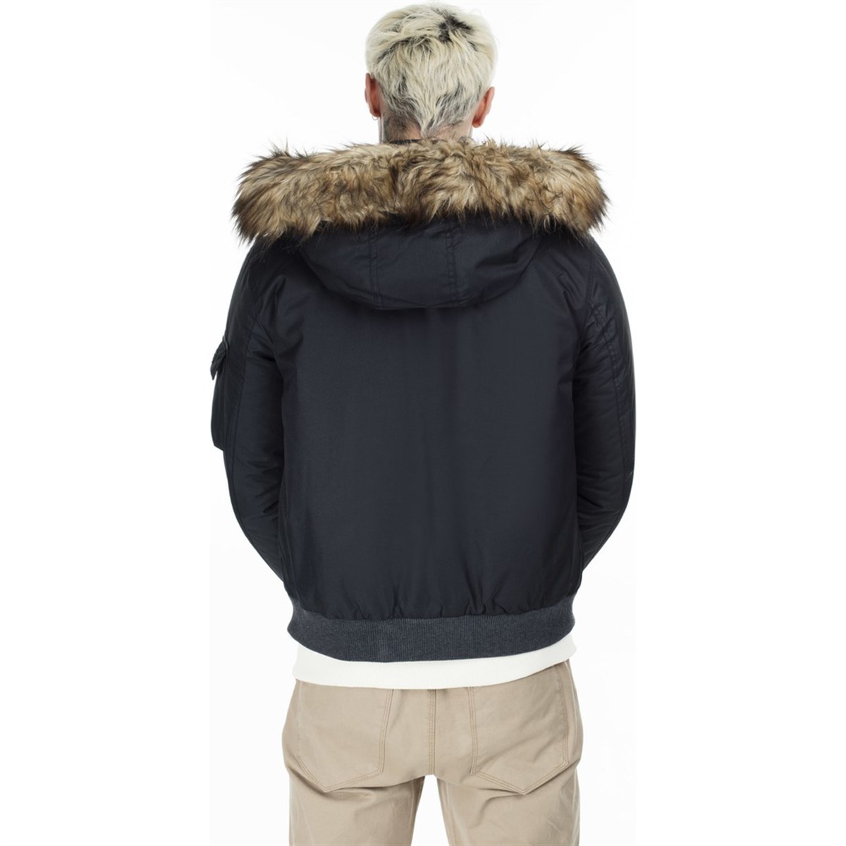 12156094NEBIMV3NEBIMV3|12156094|10011JACK&JONES JCOGLOBE BOMBER ERKEK MONT-Black