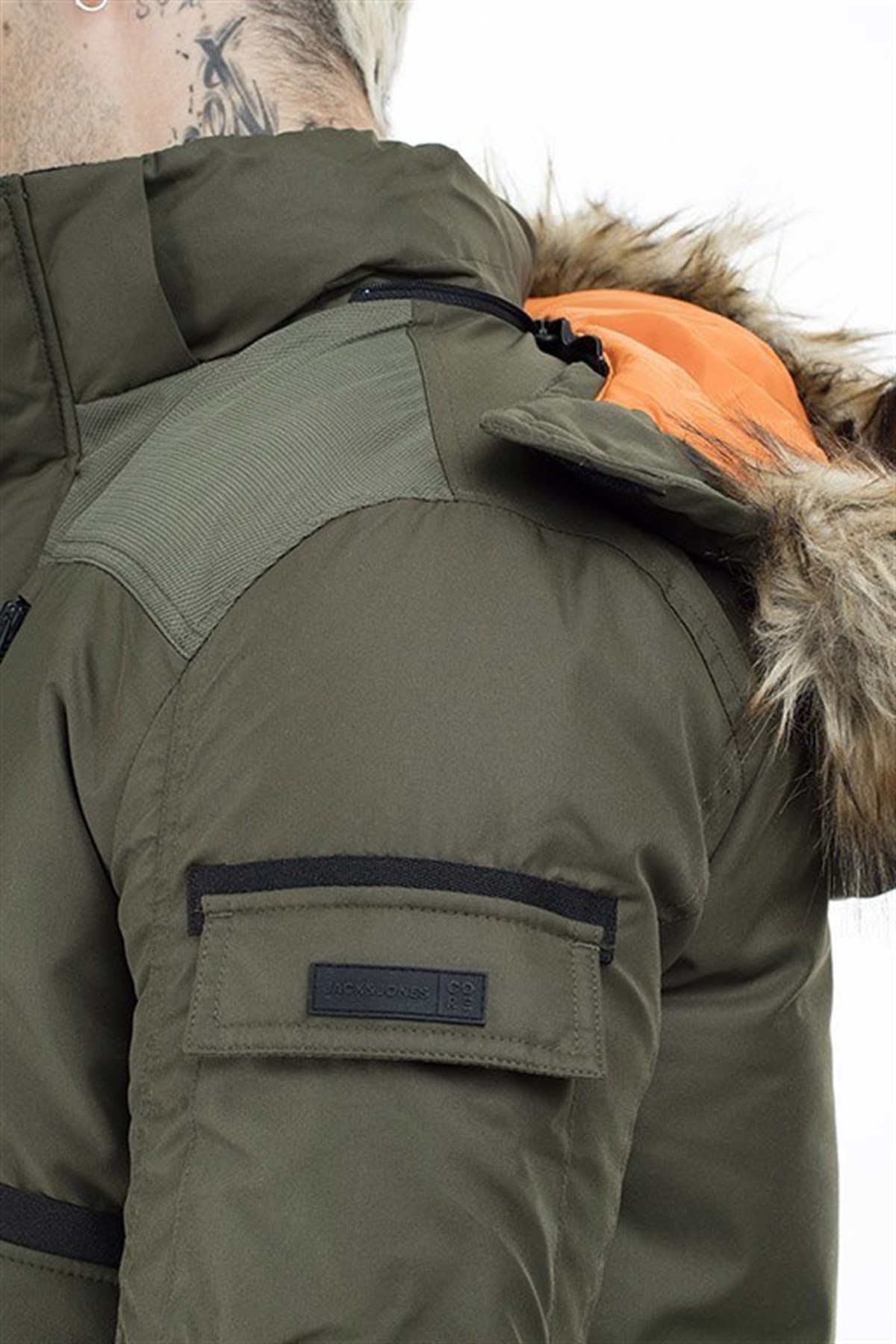 12156094NEBIMV3NEBIMV3|12156094|ForestJACK&JONES JCOGLOBE BOMBER ERKEK MONT-Forest Night