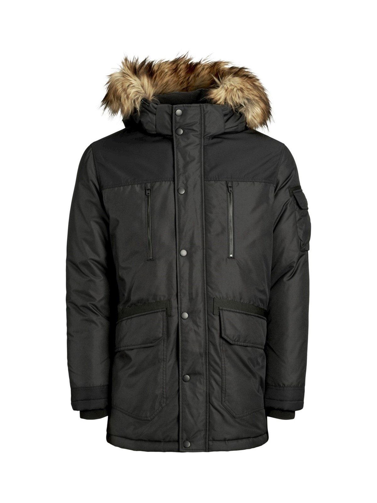 12156093NEBIMV3NEBIMV3|12156093|BlackJACK&JONES JCOGLOBE PARKA ERKEK MONT - 12156093-BLACK
