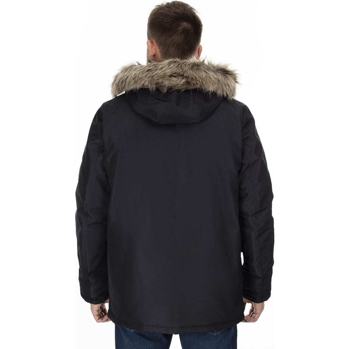 12164917NEBIMV3NEBIMV3|12164917|BlackJACK&JONES JCOHOLLOW PARKA ERKEK MONT-BLACK
