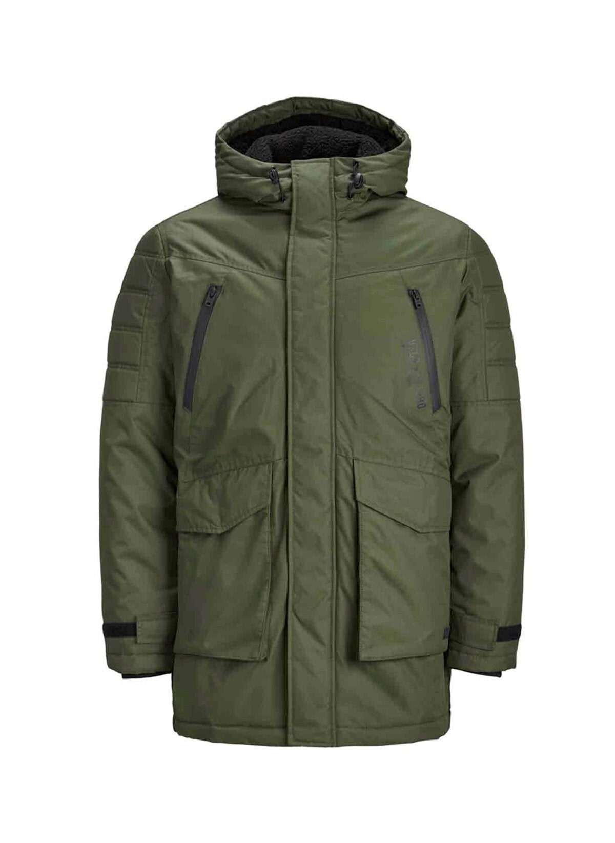 12157728NEBIMV3NEBIMV3|12157728|ForestJACK&JONES JCOSILBER PARKA ERKEK MONT-Forest Night