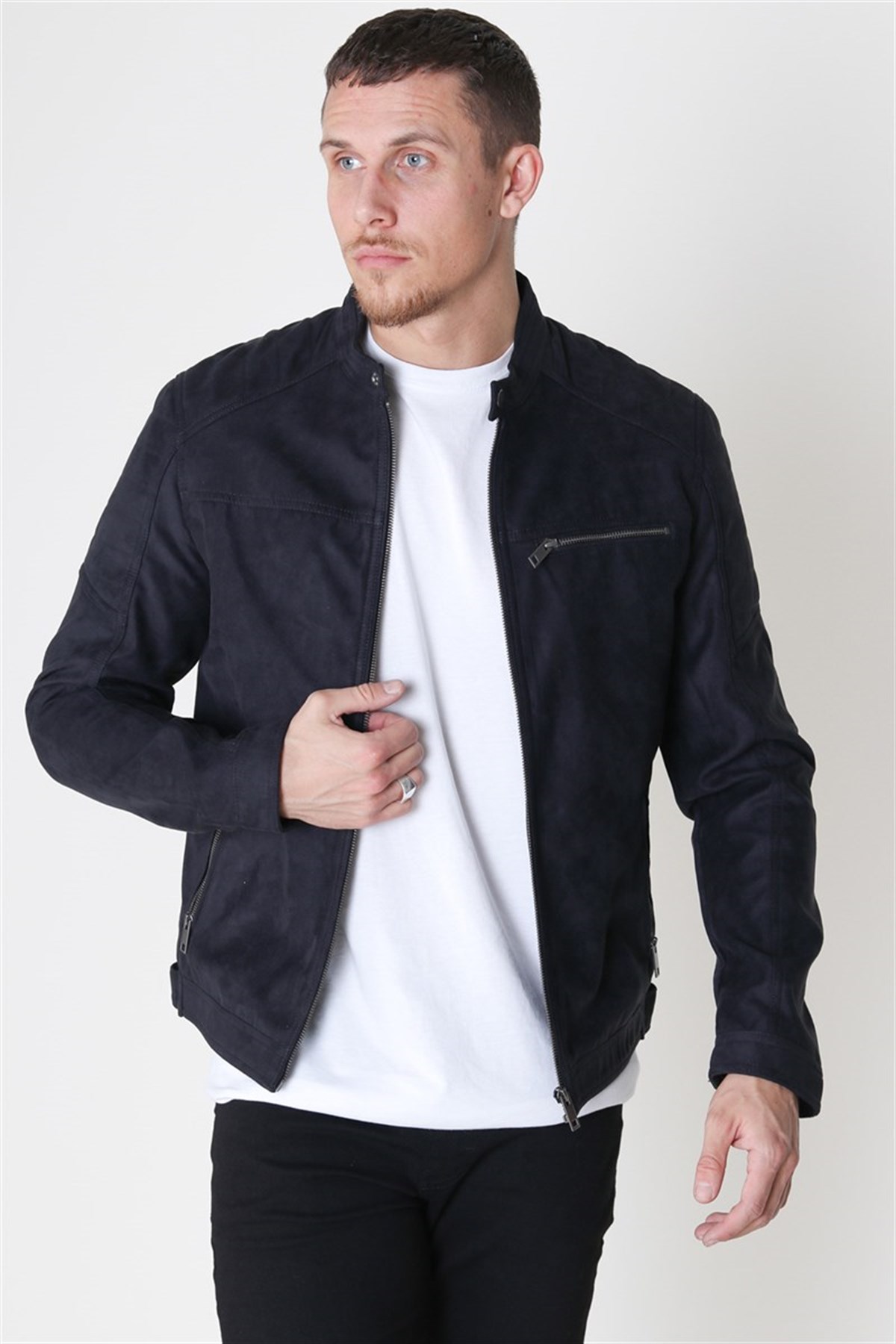 12147218NEBIMV3NEBIMV3|12147218|JBlackJACK&JONES JJEROCKY JACKET NOOS ERKEK MONT - 12147218-Jet Black