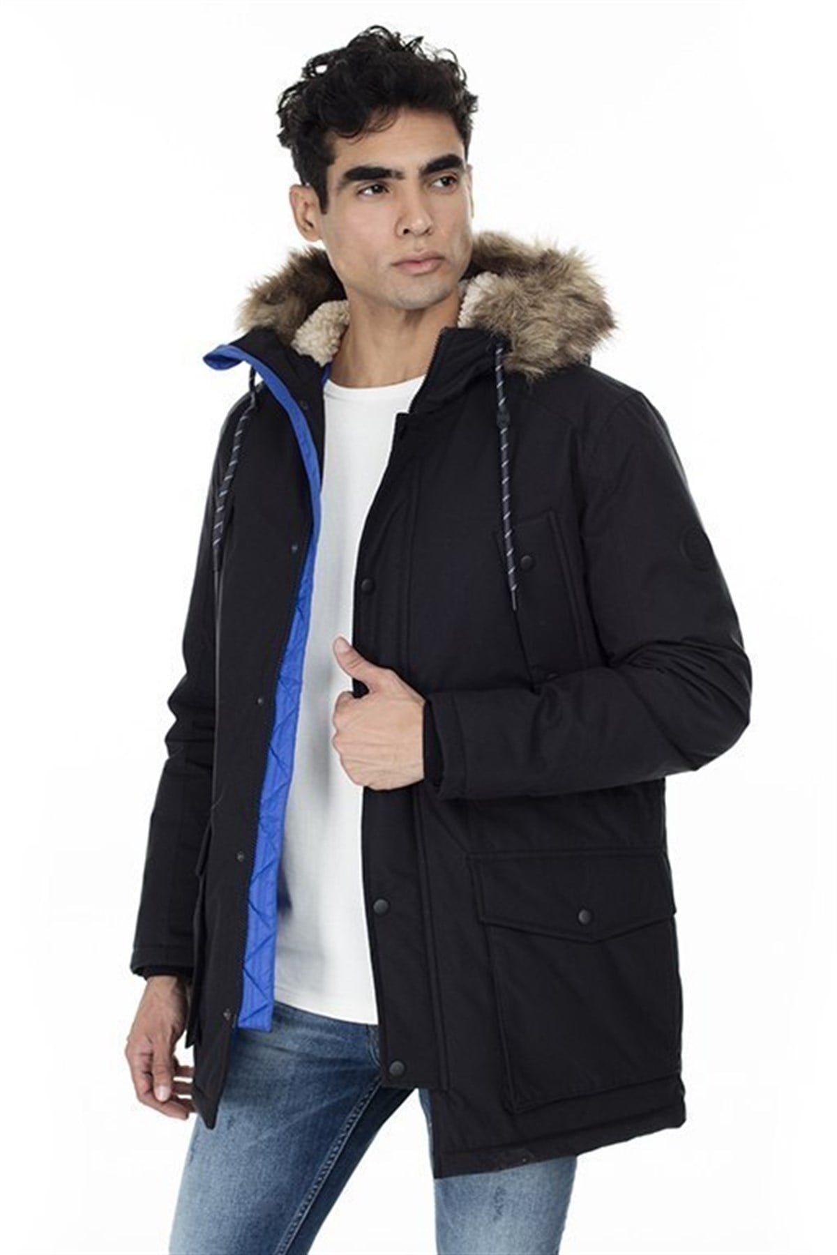 12156113NEBIMV3NEBIMV3|12156113|BlackJACK&JONES JOREXPLORE PARKA JACKET STS ERKEK MONT - 12156113-BLACK