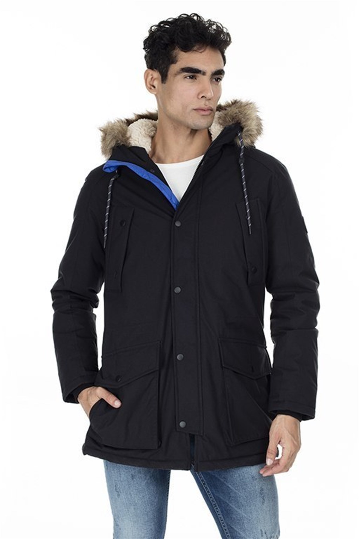 12156113NEBIMV3NEBIMV3|12156113|BlackJACK&JONES JOREXPLORE PARKA JACKET STS ERKEK MONT - 12156113-BLACK