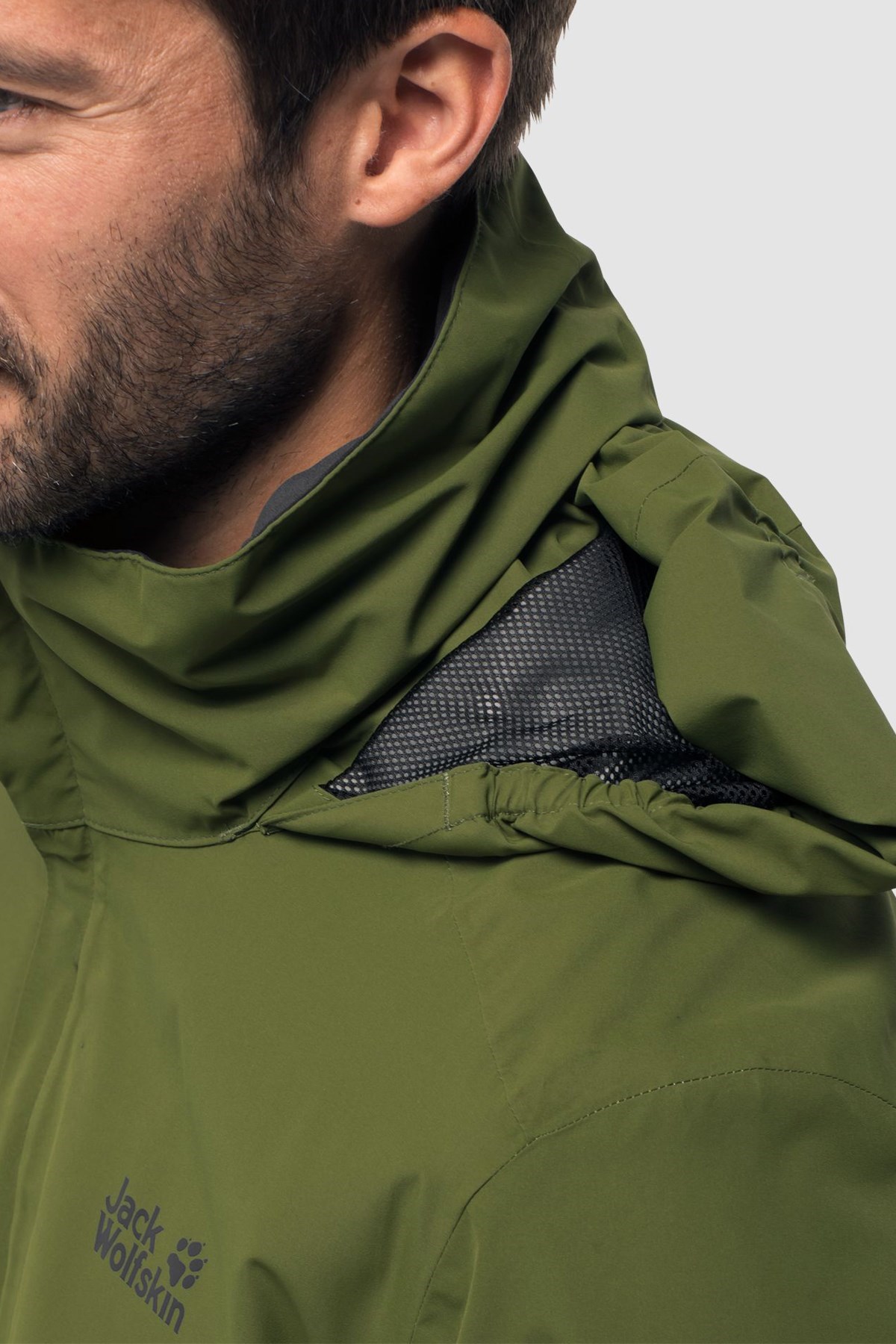 1111141NEBIMV3NEBIMV3|1111141|18226JACK WOLFSKIN STORMY POINT JACKET M ERKEK OUTDOOR CEKETİ-cypress green