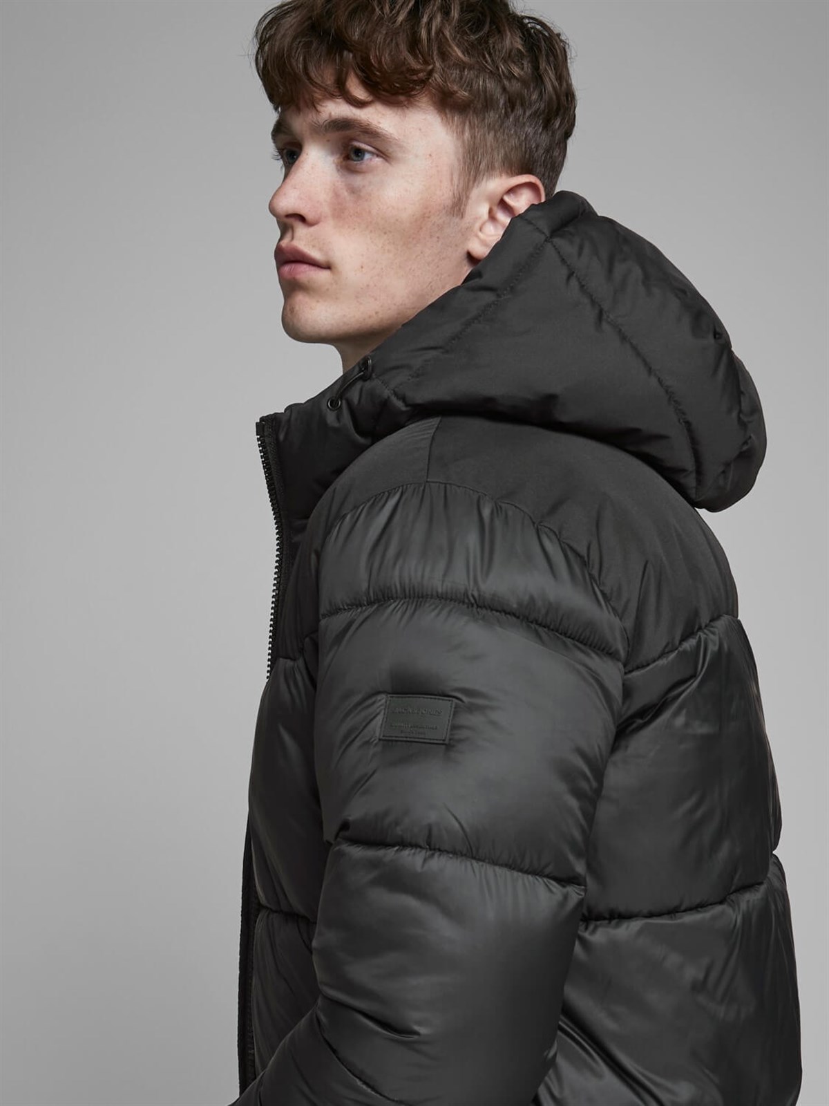 12173867Jack & Jones Jjdrew Puffer Hood Ltn Erkek Mont 12173867