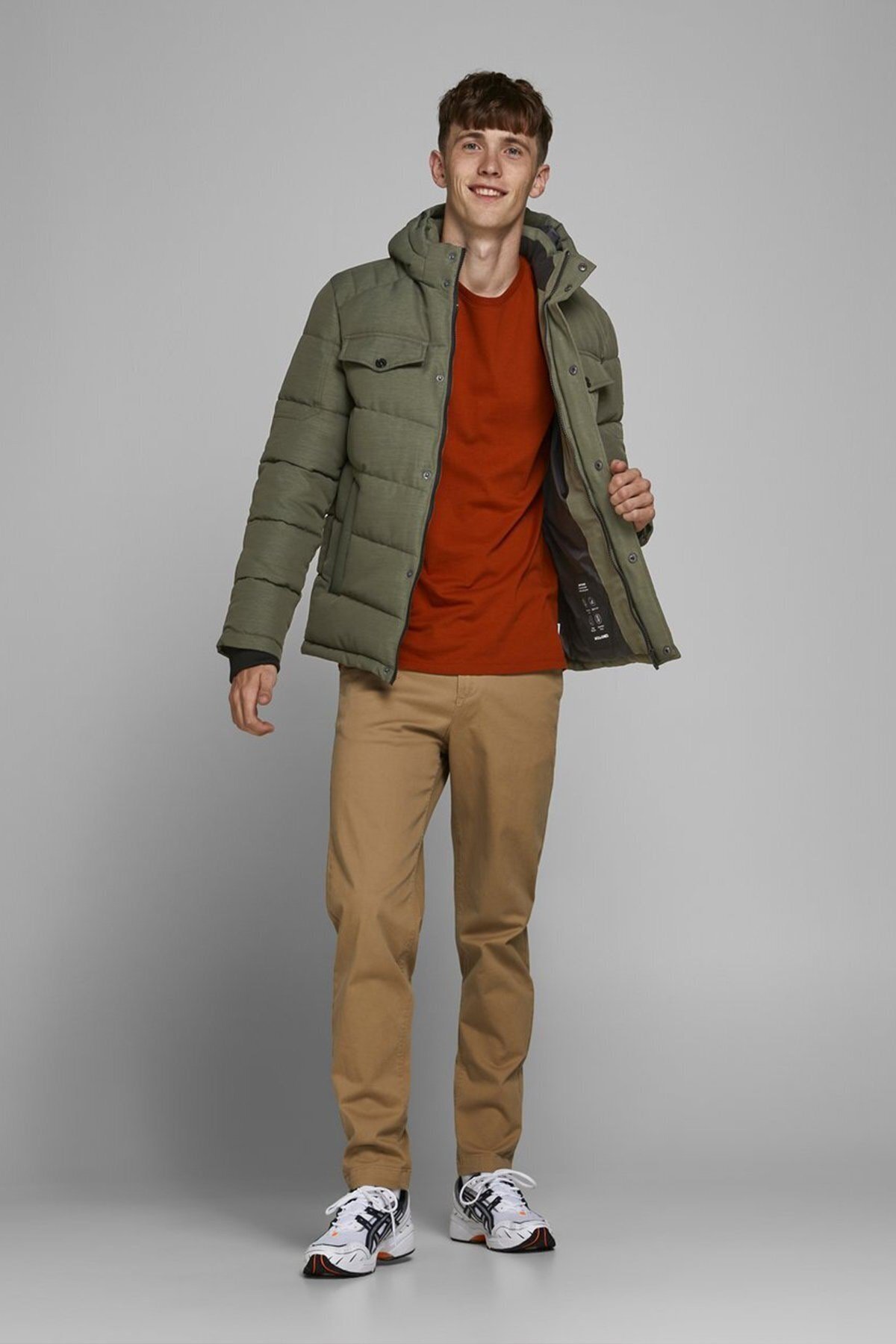 12173872Jack & Jones Jjregan Puffer Erkek Mont 12173872