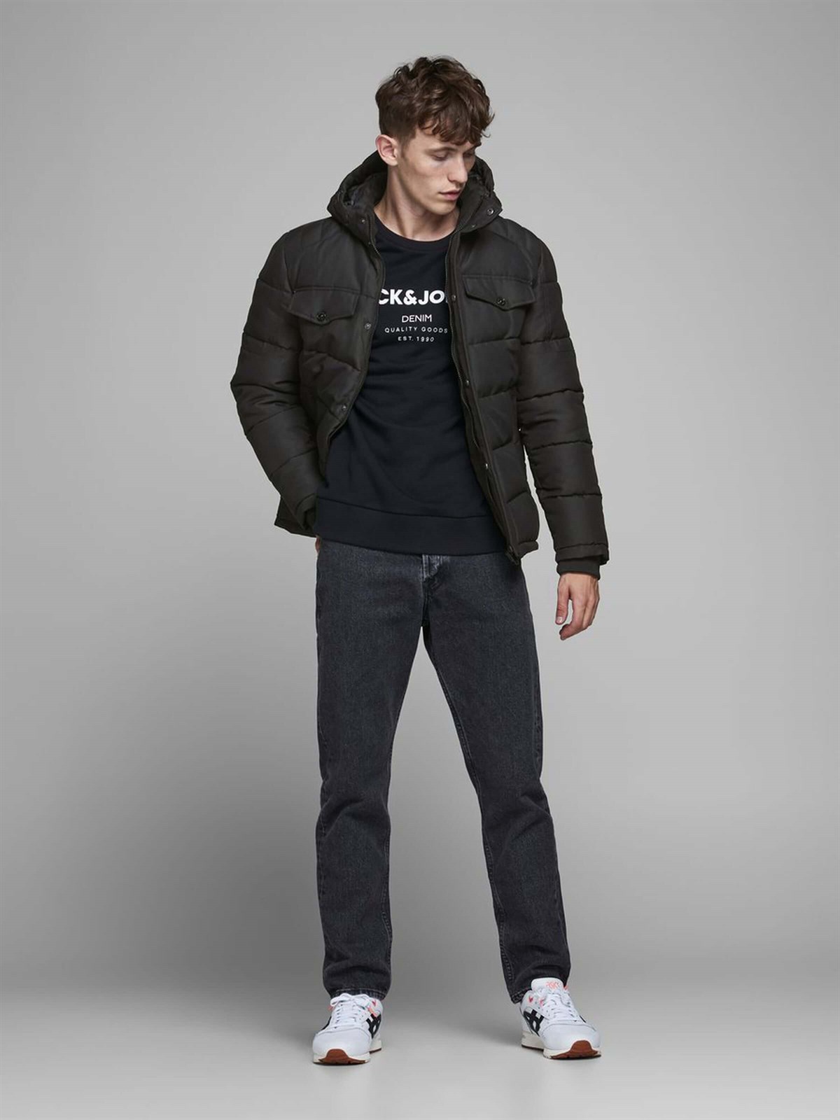 12173872Jack & Jones Jjregan Puffer Erkek Mont 12173872
