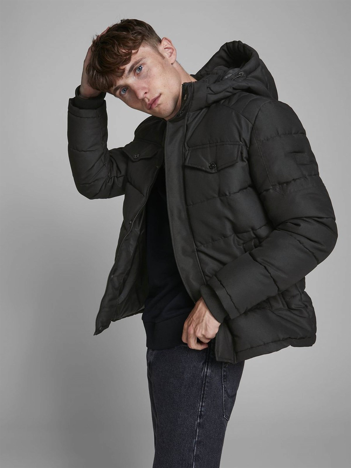 12173872Jack & Jones Jjregan Puffer Erkek Mont 12173872