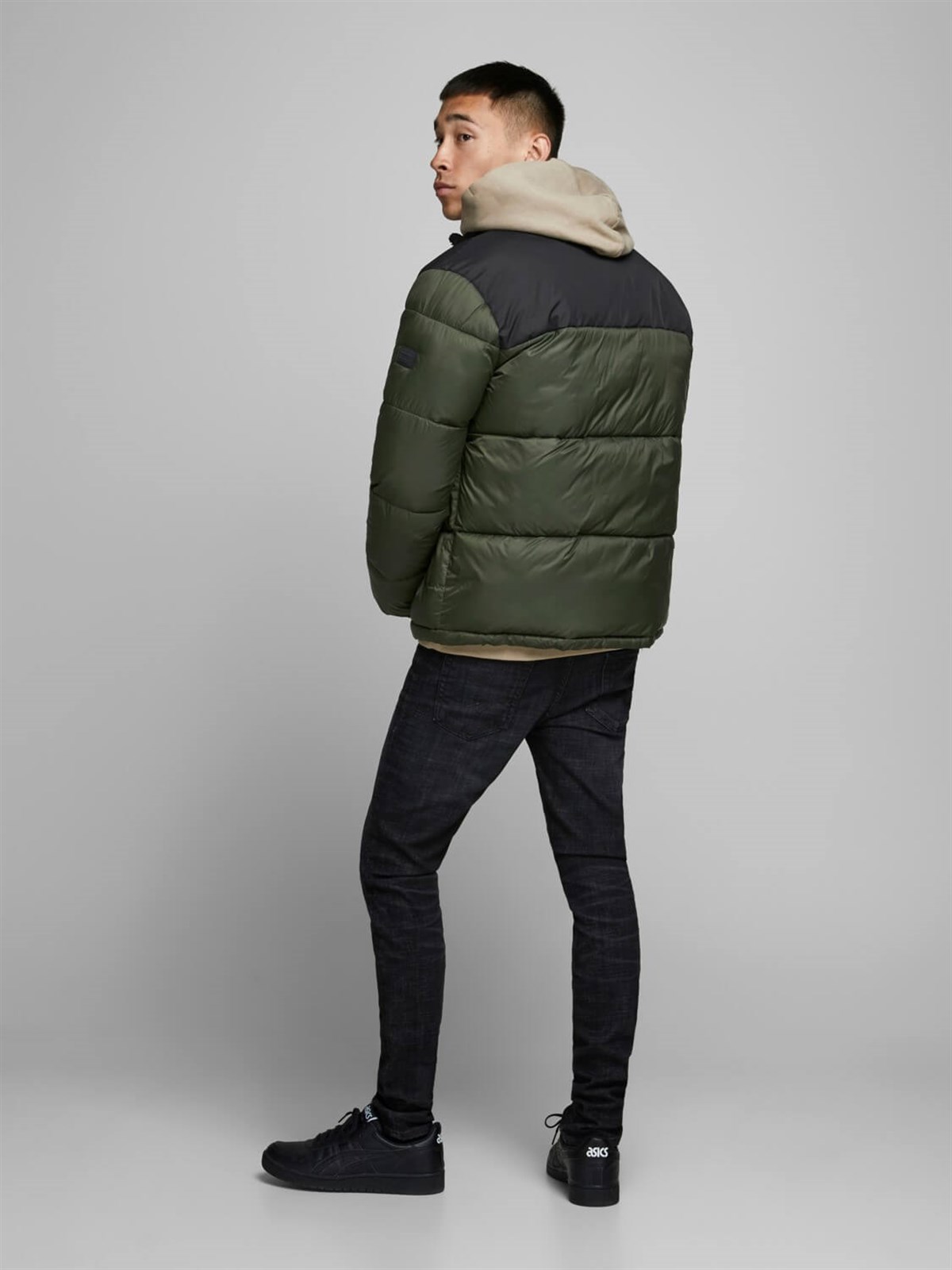 12173866Jack&Jones Jjdrew Puffer Collar Mont-12173866