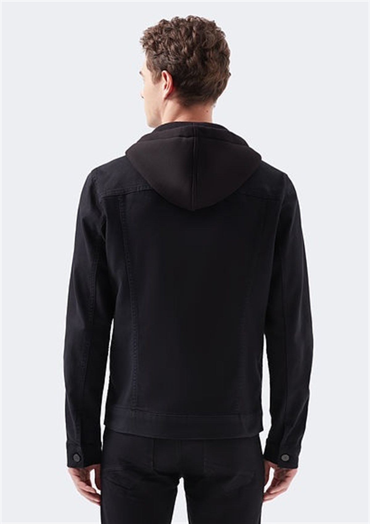 0167932233Mavi Brandon Black Comfort Erkek Mont