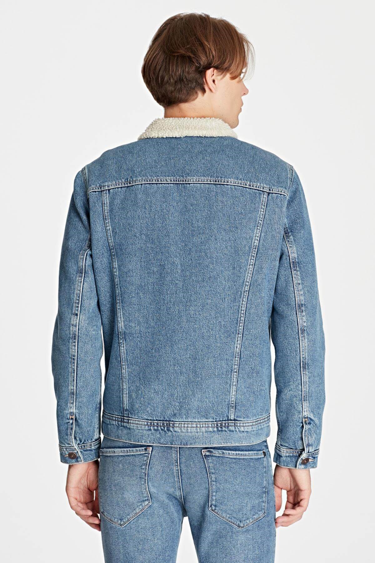 0115229914Mavi Erkek Frank Mid Brushed Sherpa