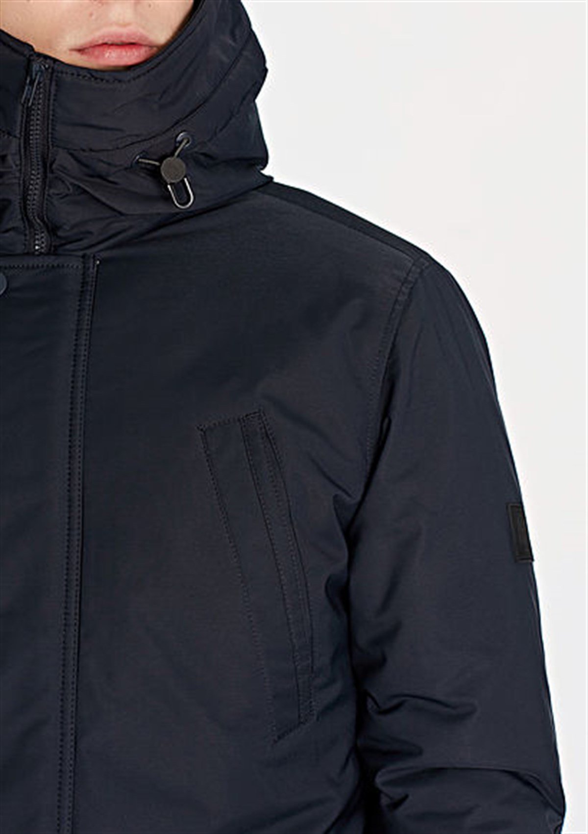 010184-29743MAVİ KAPÜŞONLU PARKA gece lacivert