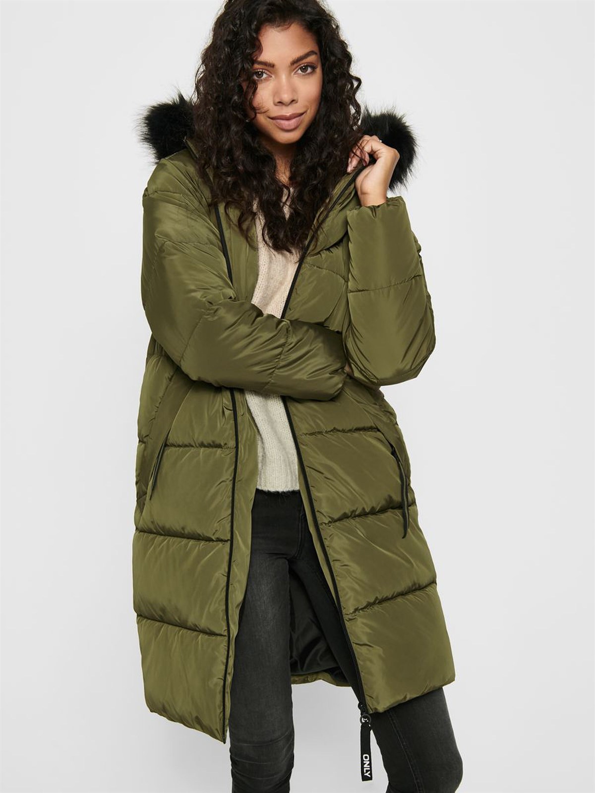 15205637Only Onlmonica Long Puffer Kadın Mont 15205637