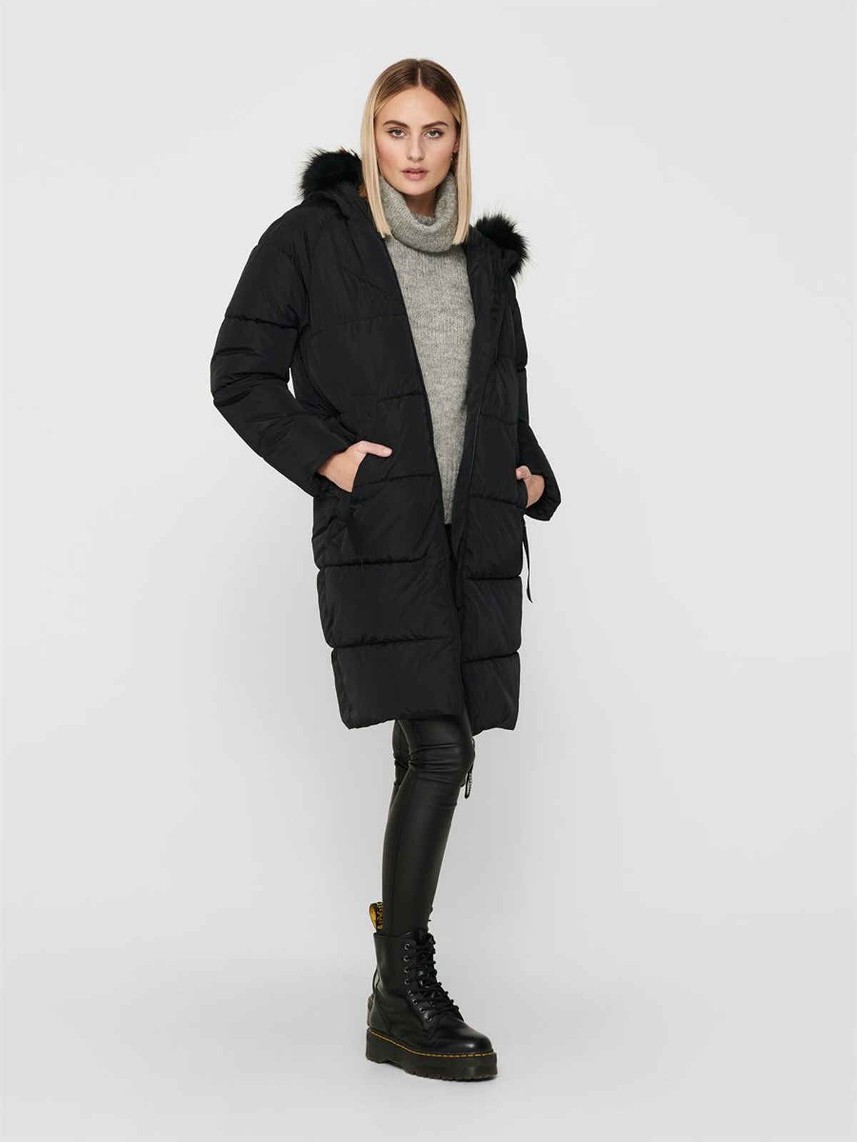 15205637Only Onlmonica Long Puffer Kadın Mont 15205637