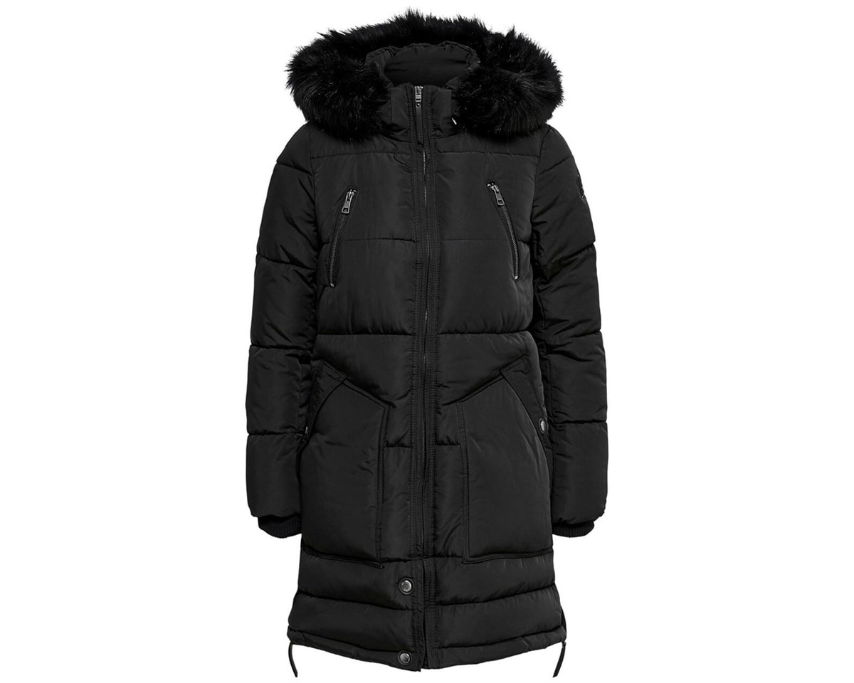15182370NEBIMV3NEBIMV3|15182370|BlackONLY ONLRHODA WINTER COAT OTW KADIN MONT - 15182370-BLACK