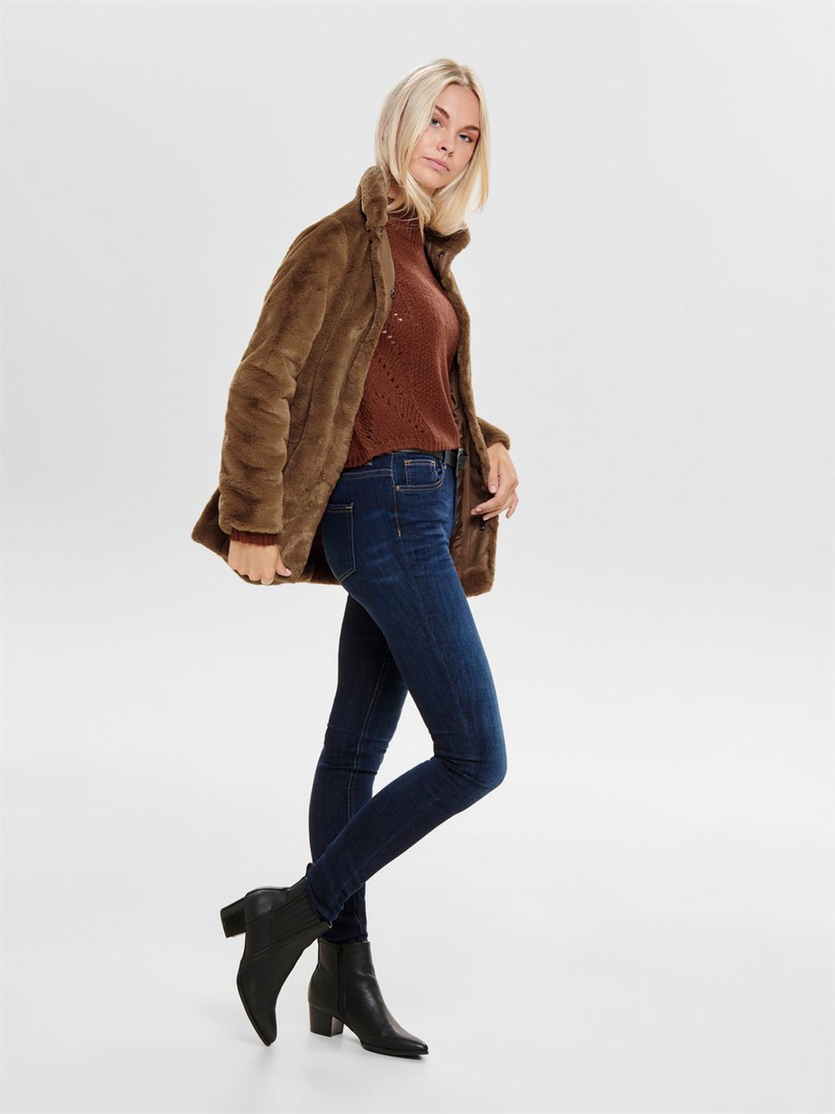 15164600Only Onlvida Faux Fur Kadın Mont 15164600