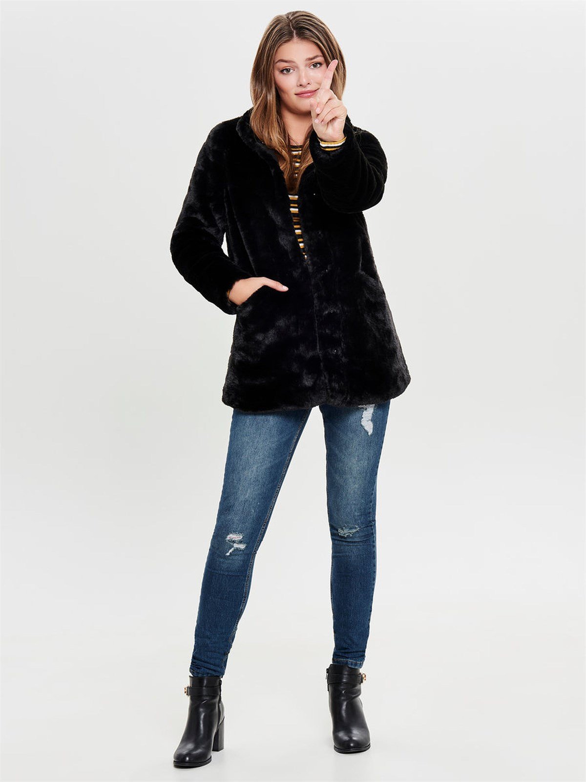 15164600Only Onlvida Faux Fur Kadın Mont 15164600