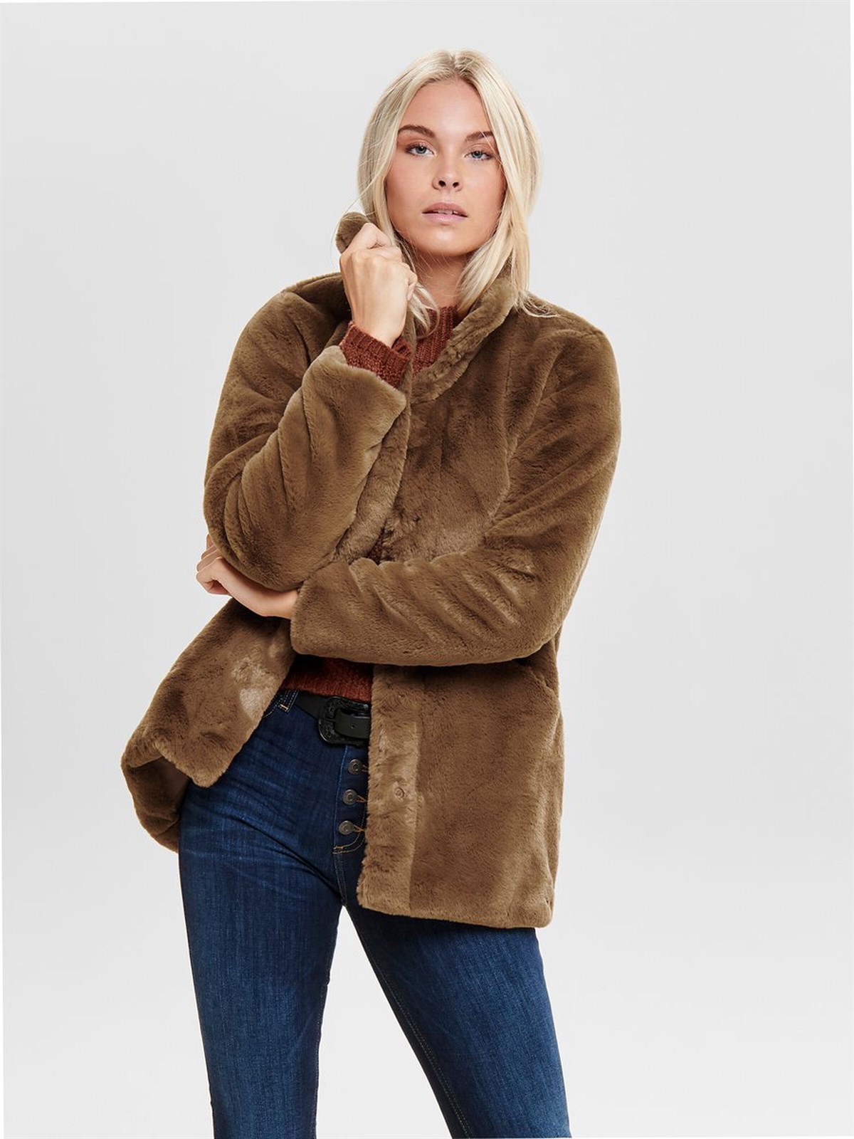 15164600Only Onlvida Faux Fur Kadın Mont 15164600
