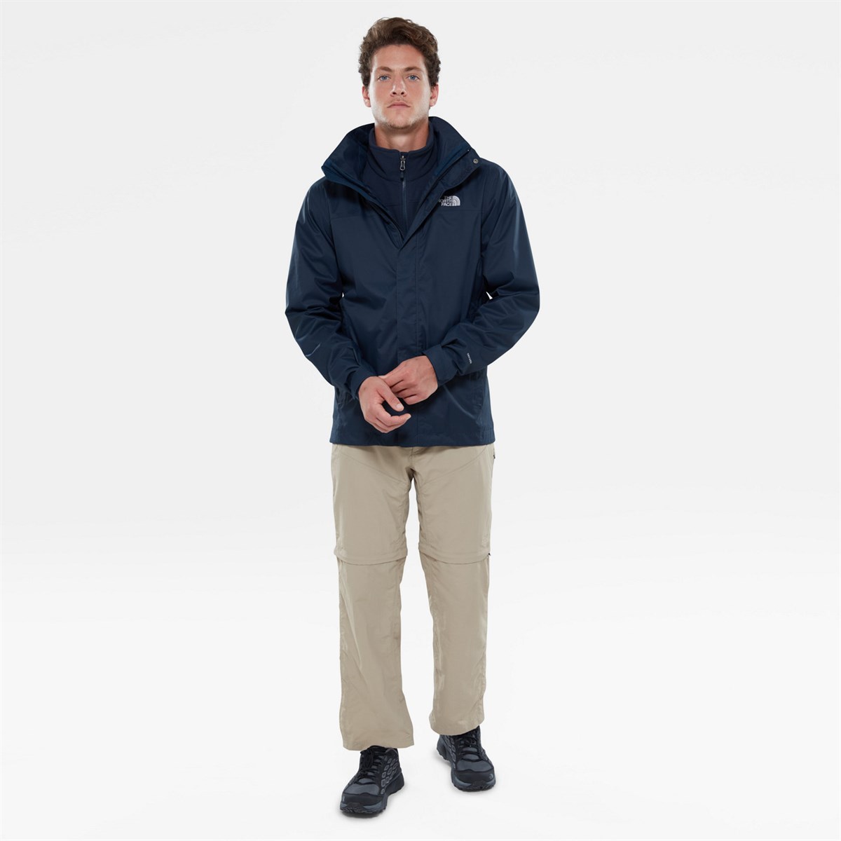 NF00CG55JK3Tnf M Evolve II Triclimate Siyah Erkek Mont